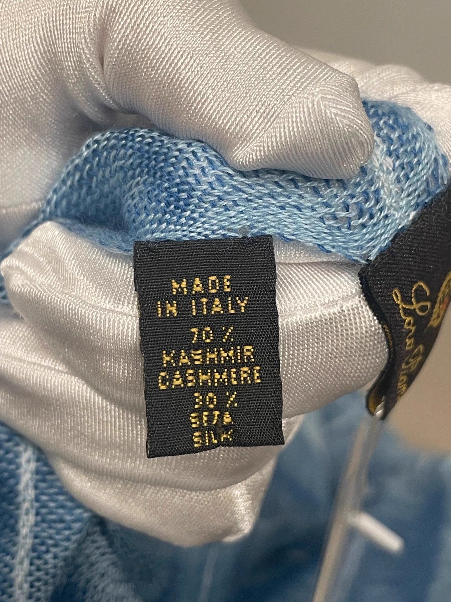 Loro Piana Loro Piana Sky Blue Cashmere Scarf 192x65cm Size ONE SIZE - 6 Thumbnail