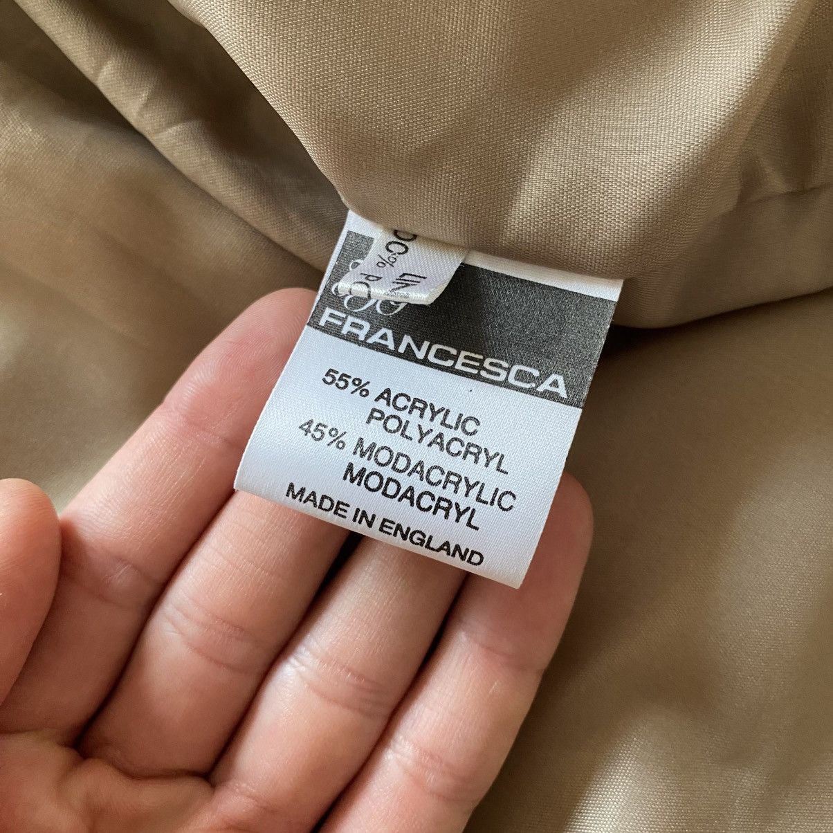 If Six Was Nine 80s Vintage Faux Fur Oversize Coat Jacket England Womens Size L / US 10 / IT 46 - 8 Thumbnail