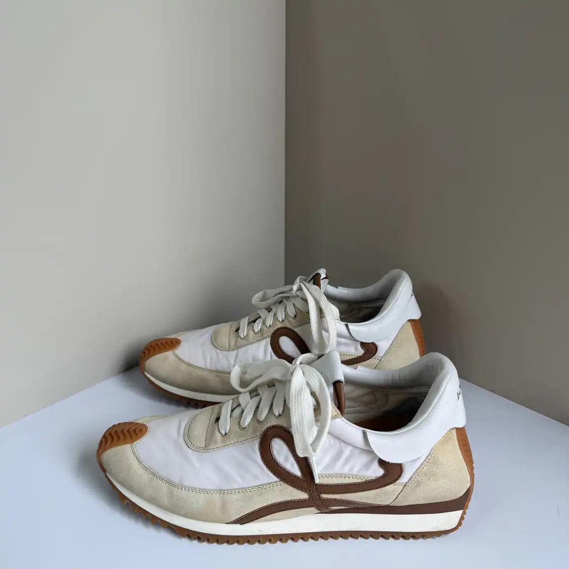 Loewe White Leather Men's Casual Sneakers 43, Men's (Size 10)