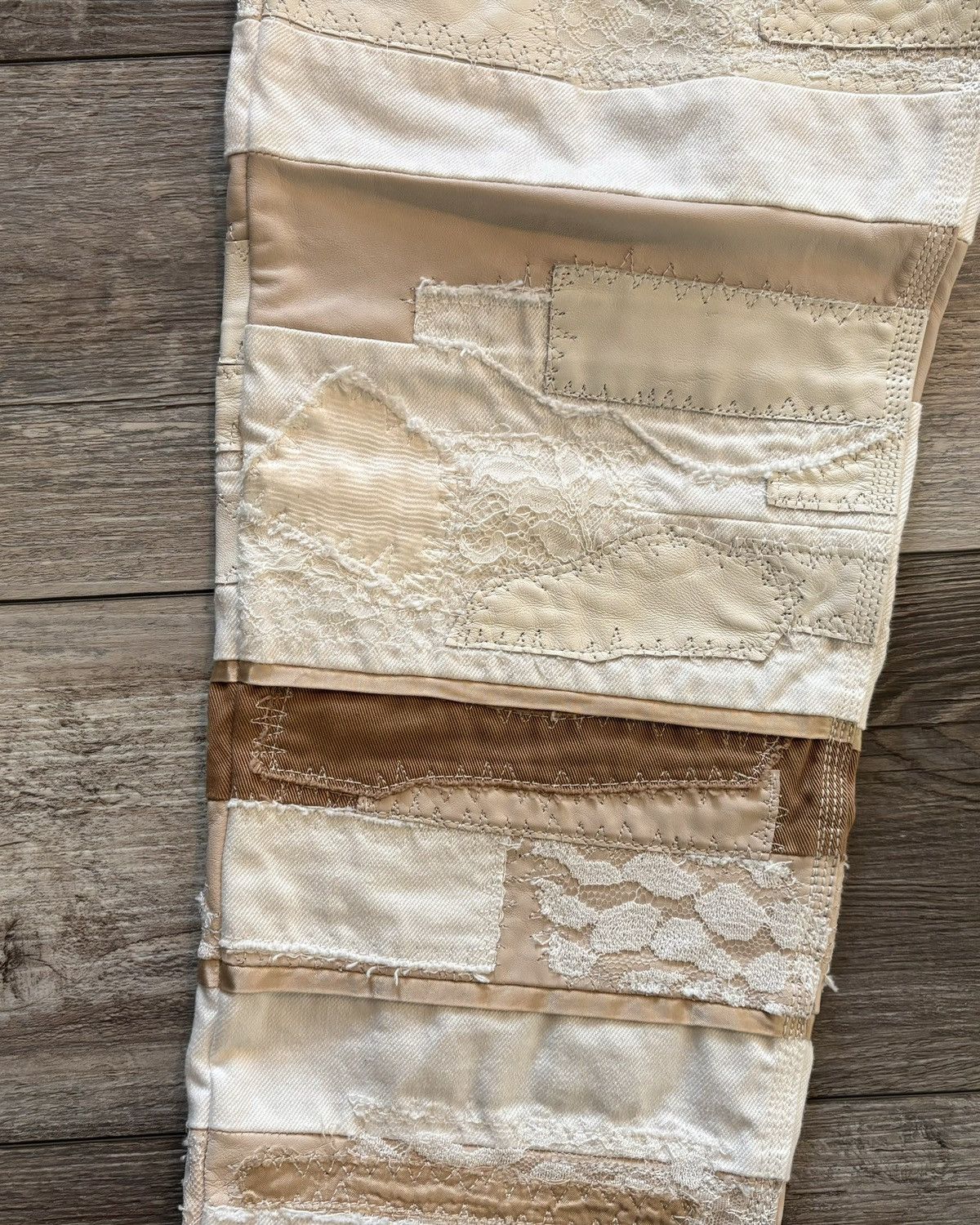 Alyx Lace Leather Boro Paneled Denim Size US 34 / EU 50 - 2 Thumbnail