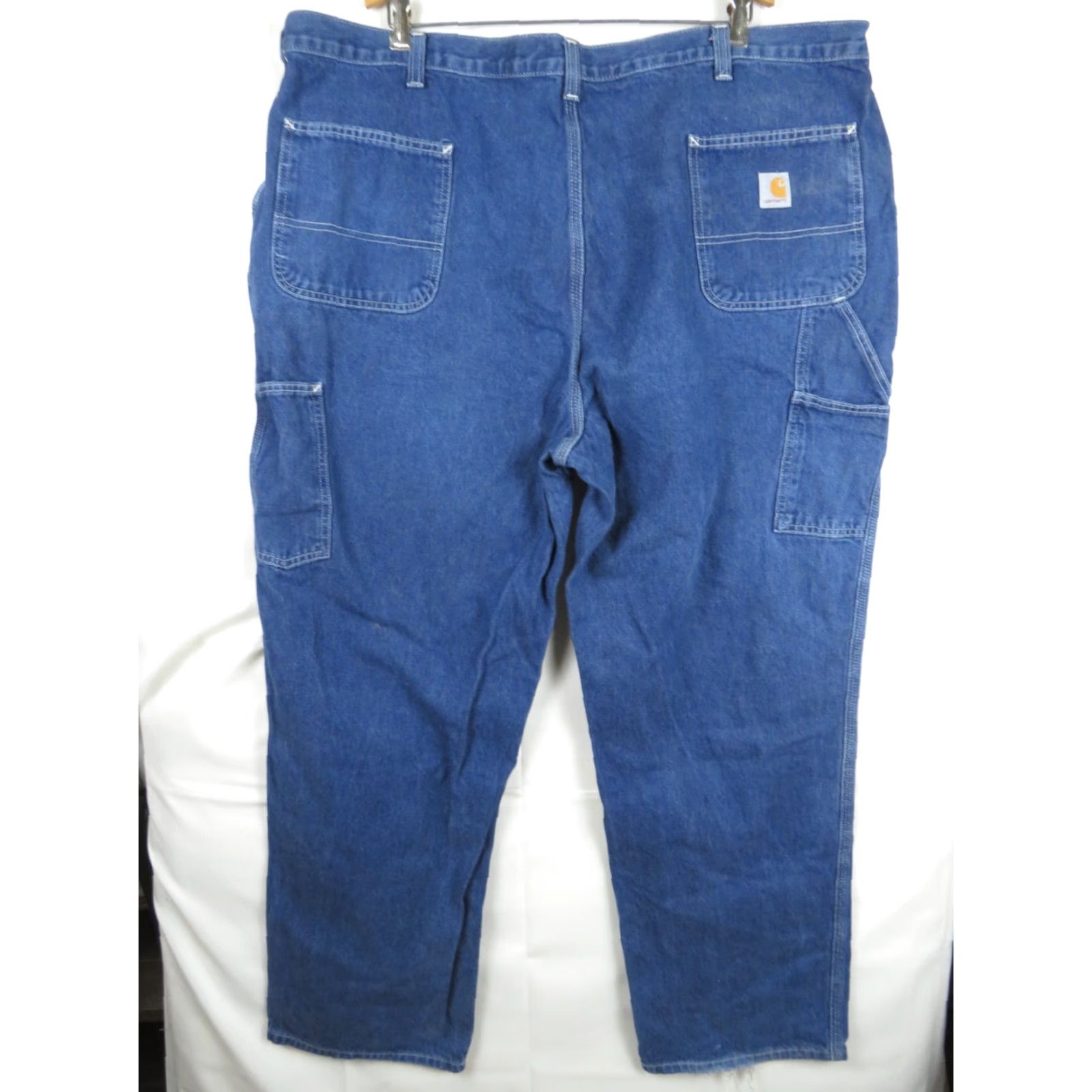 Carhartt VINTAGE Carhartt Jeans - 46x32 Dungaree Regular Denim Blue Mens Cargo Carpenter Work Pants Relaxed Fit Used Jeans Size US 30 / EU 46 - 5 Thumbnail