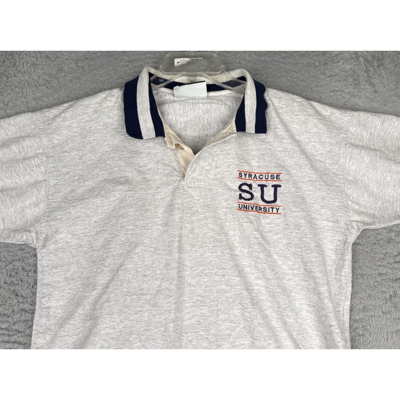 Vintage VINTAGE Nike Polo Shirt Mens Medium Gray SU Embroidered Syracuse University imageWear Size US M / EU 48-50 / 2 - 4 Thumbnail