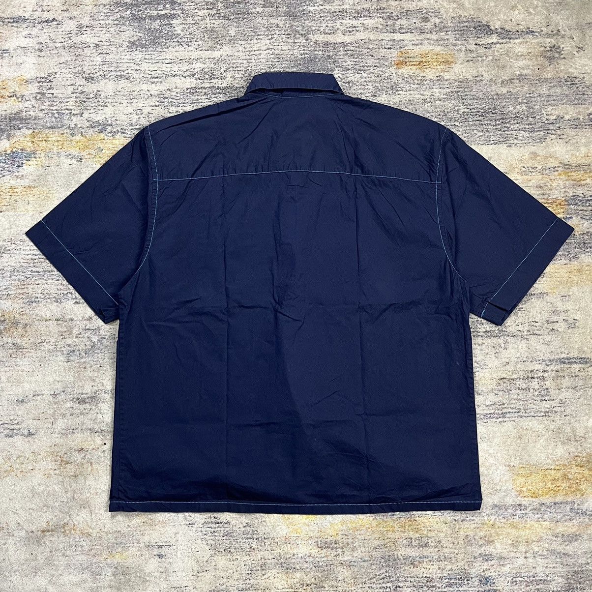 Marni × Uniqlo Uniqlo x marni contrast stitch open collar