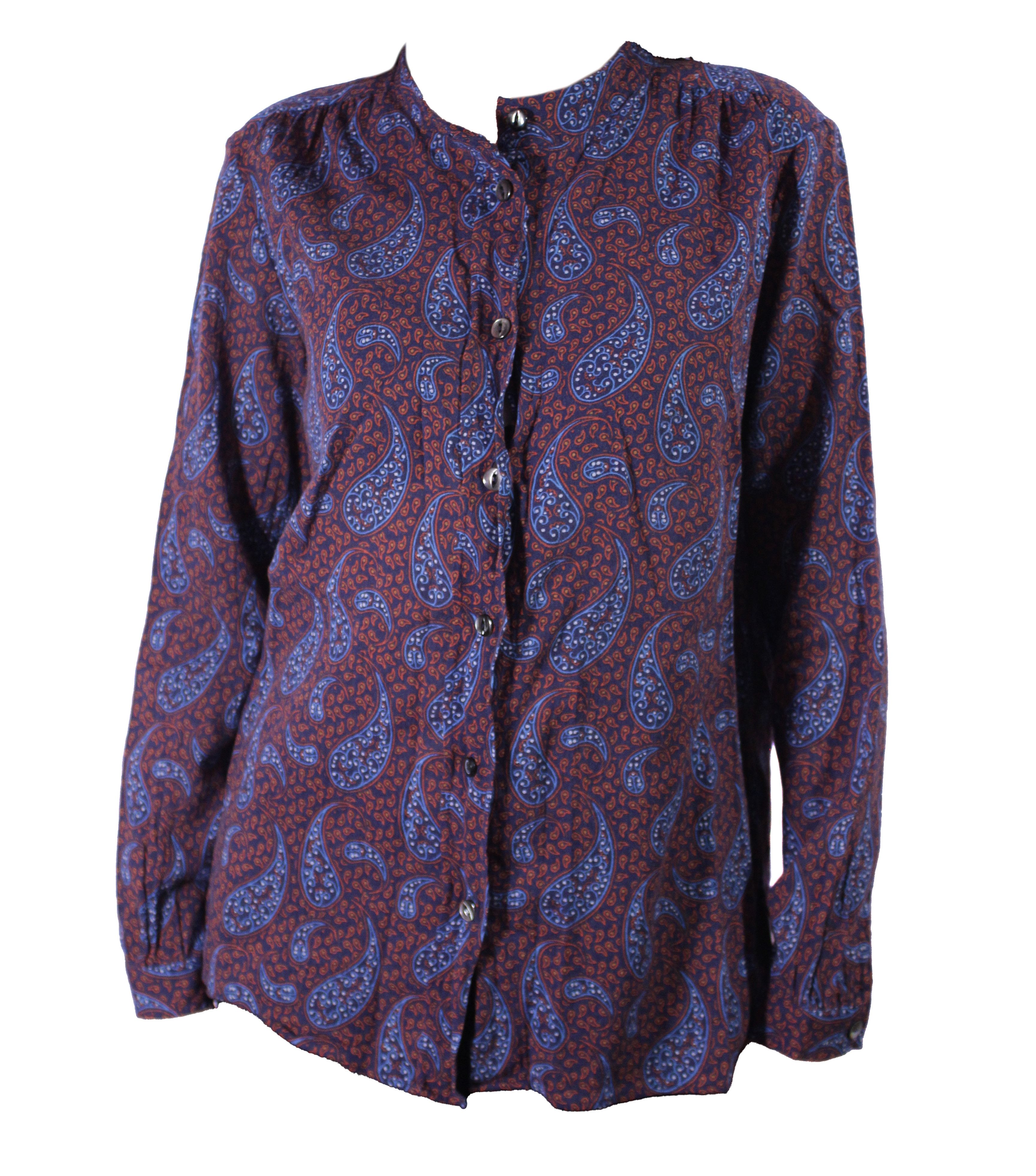 A.P.C. Paisley Printed Shirt Size M / US 6-8 / IT 42-44 - 2 Thumbnail