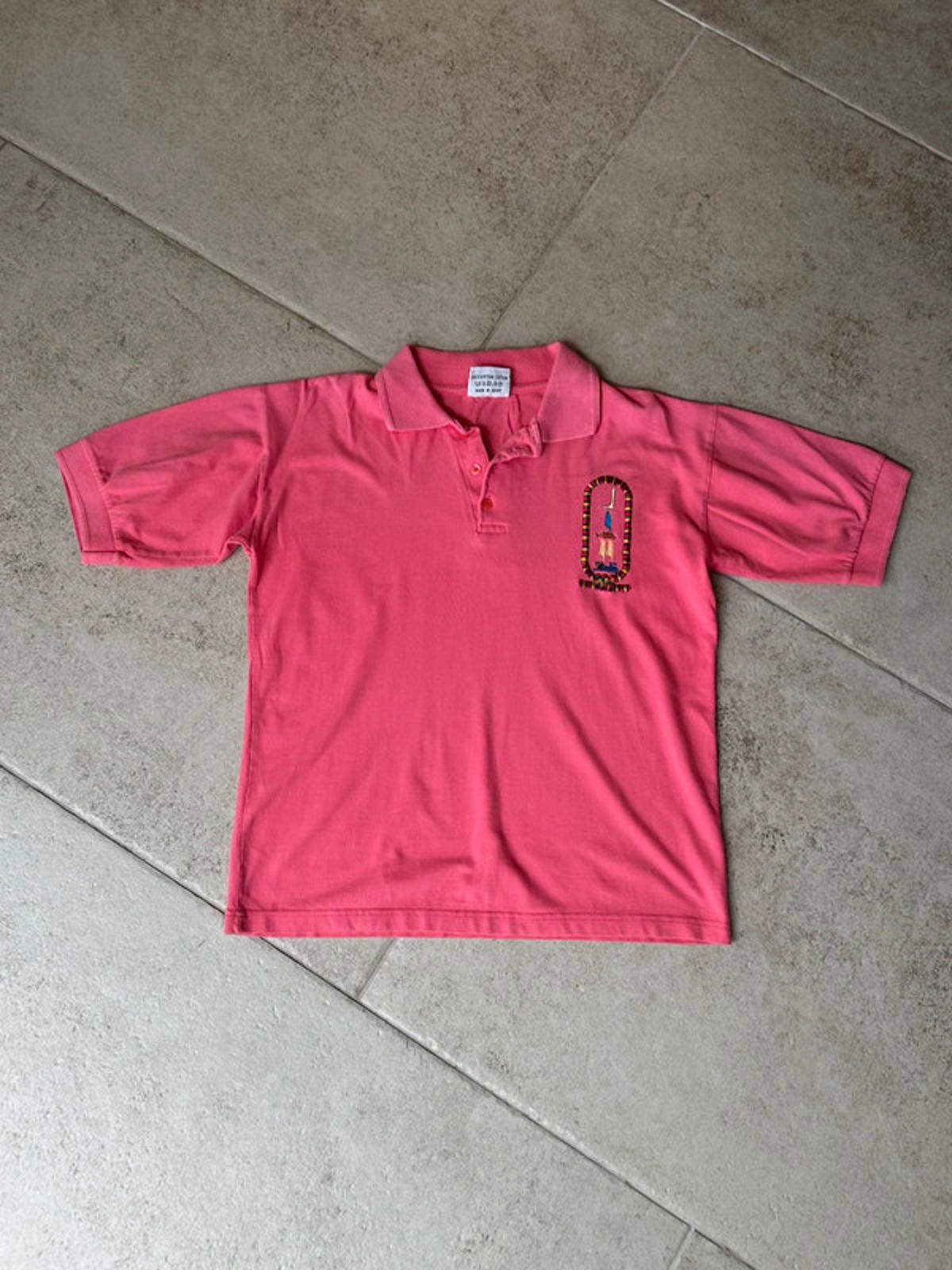 Designer Vintage Egyptian Pink Polo Size US M / EU 48-50 / 2 - 1 Thumbnail