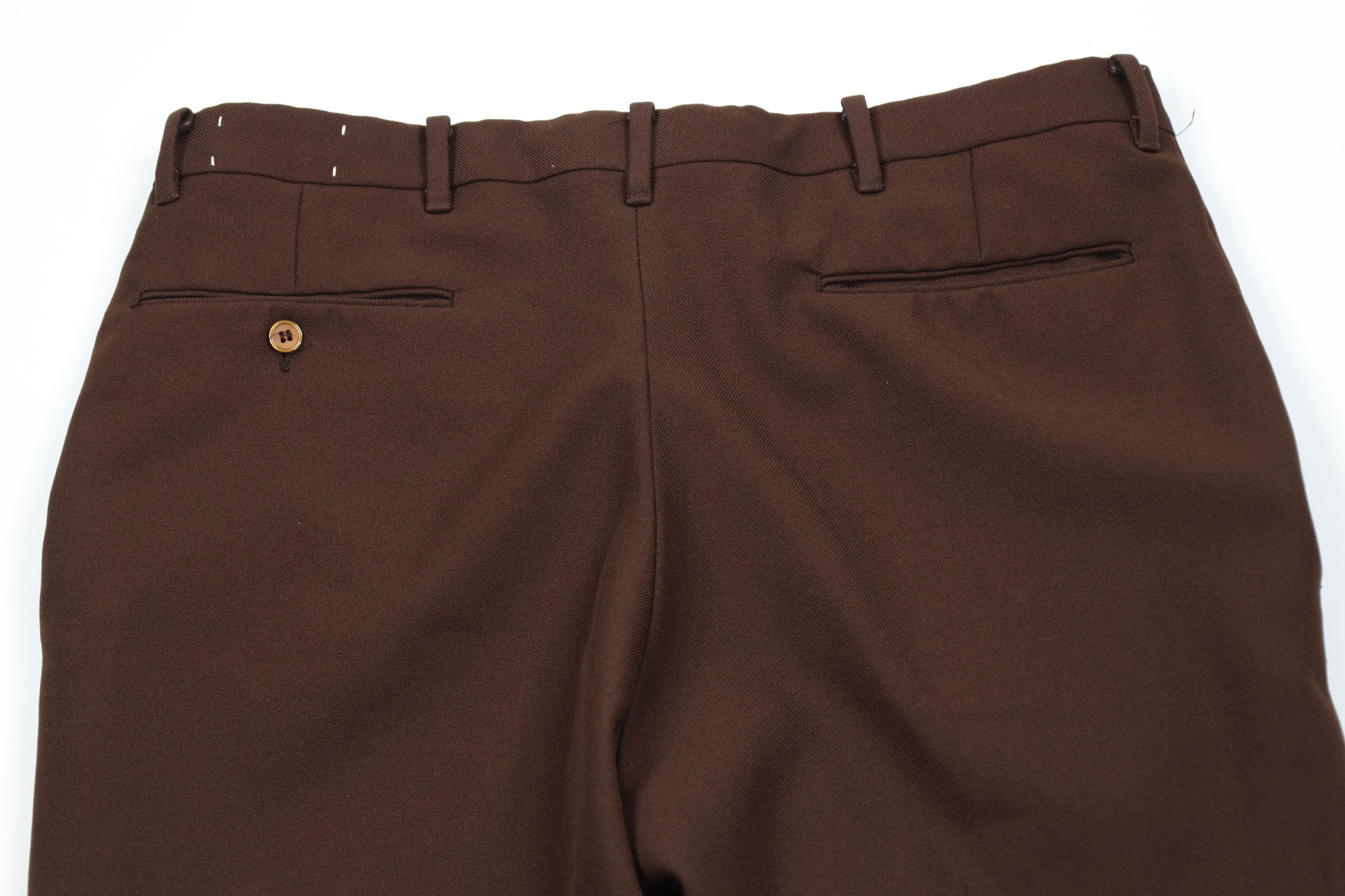 Vintage Vintage 70s Streetwear Flared Wide Leg Chino Pants Brown USA Size US 34 / EU 50 - 10 Thumbnail