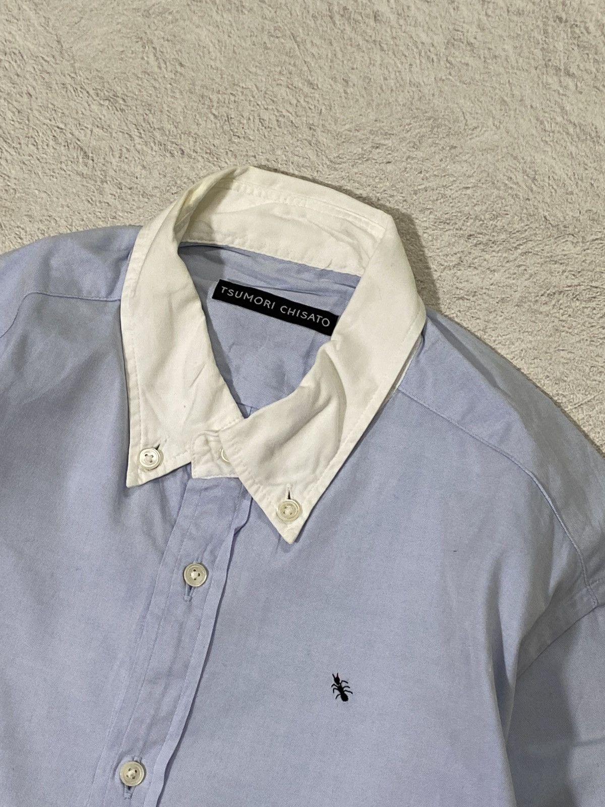 Issey Miyake RARE❤️‍🔥Tsumori Chisato Oxford Ants Button Shirt Size US M / EU 48-50 / 2 - 3 Thumbnail