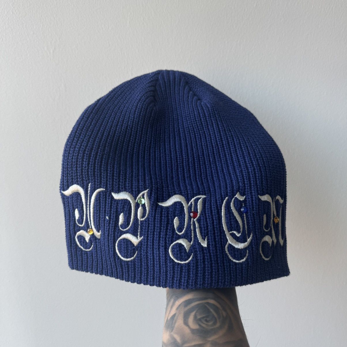 Supreme Supreme AOI Gems Beanie Navy FW25 | Grailed