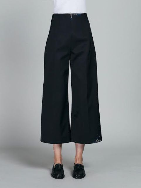 Marni o1w1db10125 Duchesse Satin Trouser in Black Size 28" / US 6 / IT 42 - 1 Thumbnail