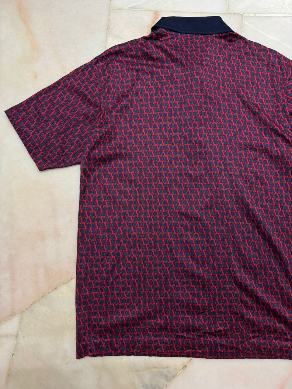 Valentino 💥Rare💥Vintage 1990s Valentino Chemises Oblique Monogram Polo Size US M / EU 48-50 / 2 - 14 Thumbnail