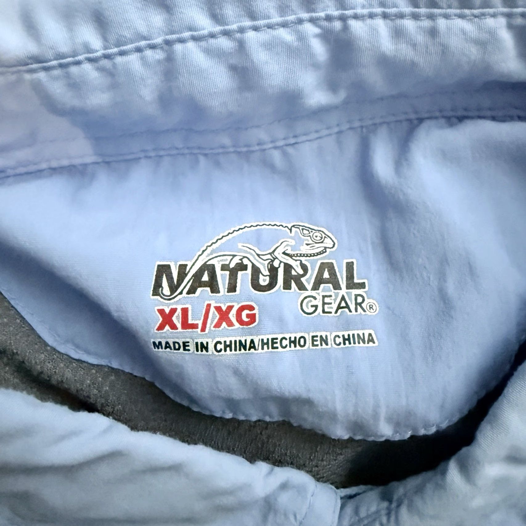 Vintage Natural Gear Shirt Mens XL Blue Hiking Vented Button Down Long Sleeve Size US XL / EU 56 / 4 - 4 Thumbnail