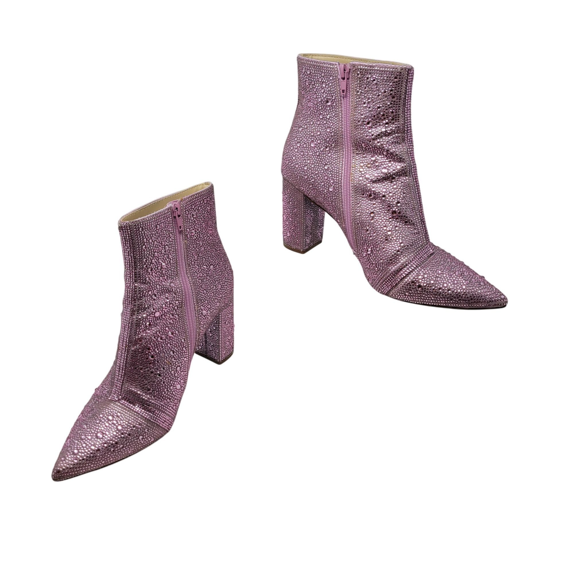 Betsey Johnson Betsey Johnson Cady Light Pink Rhinestone Ankle Booties 11 S Size US 11 / IT 41 - 10 Thumbnail