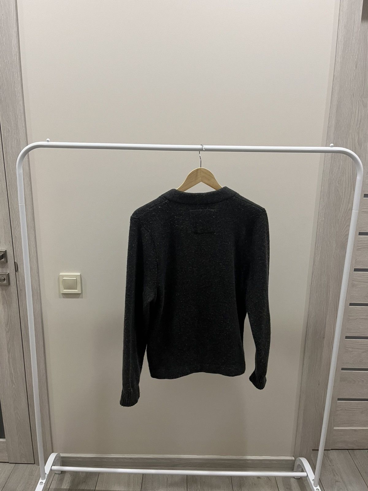 If Six Was Nine Vintage Y2K Abercrombie & Fitch Cardigan Sweater Dark Gray M Size US M / EU 48-50 / 2 - 3 Thumbnail