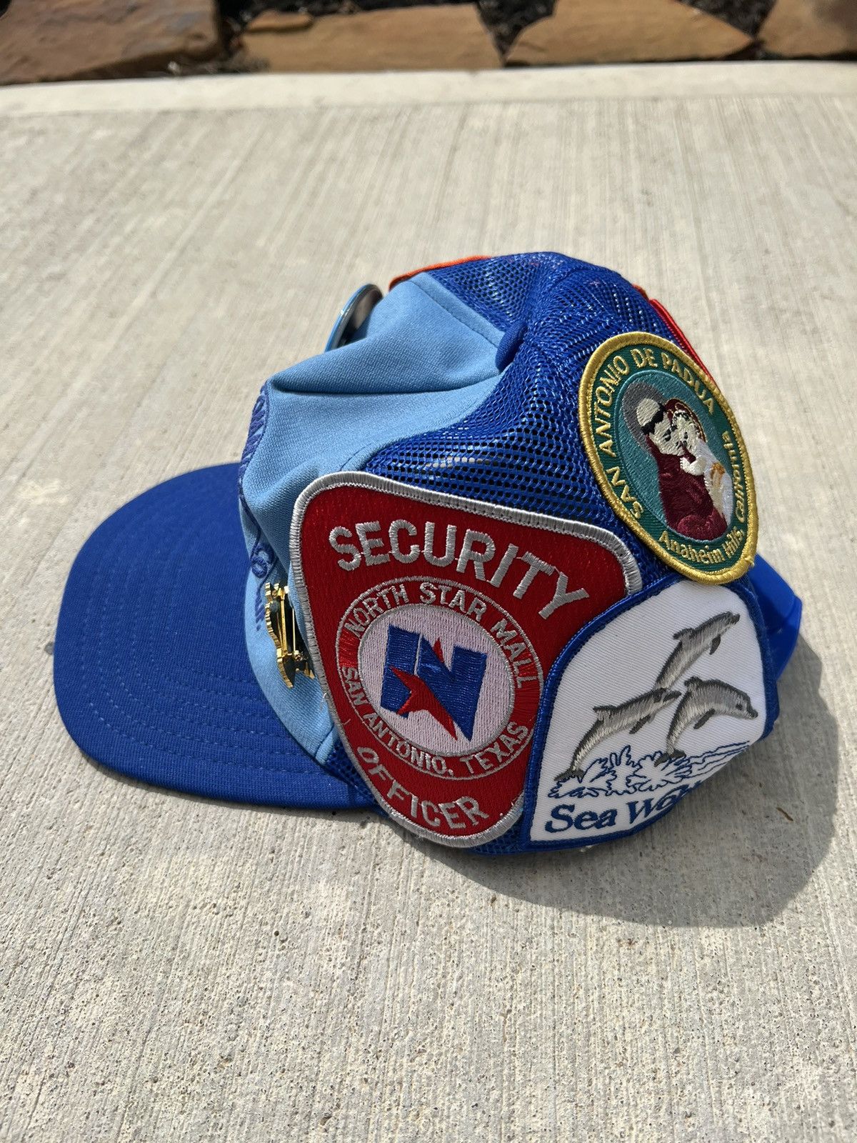 Vintage Vintage Blue Mesh Trucker Hat Size ONE SIZE - 3 Thumbnail