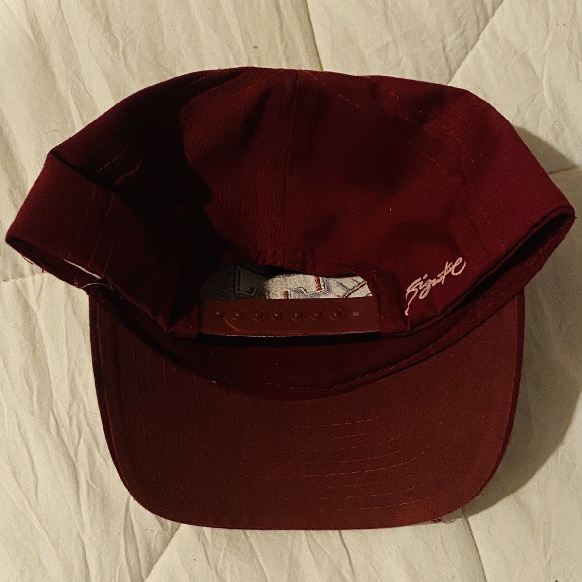 Vintage Vintage Temple University Owls Burgundy SnapBack Hat Size ONE SIZE - 3 Thumbnail