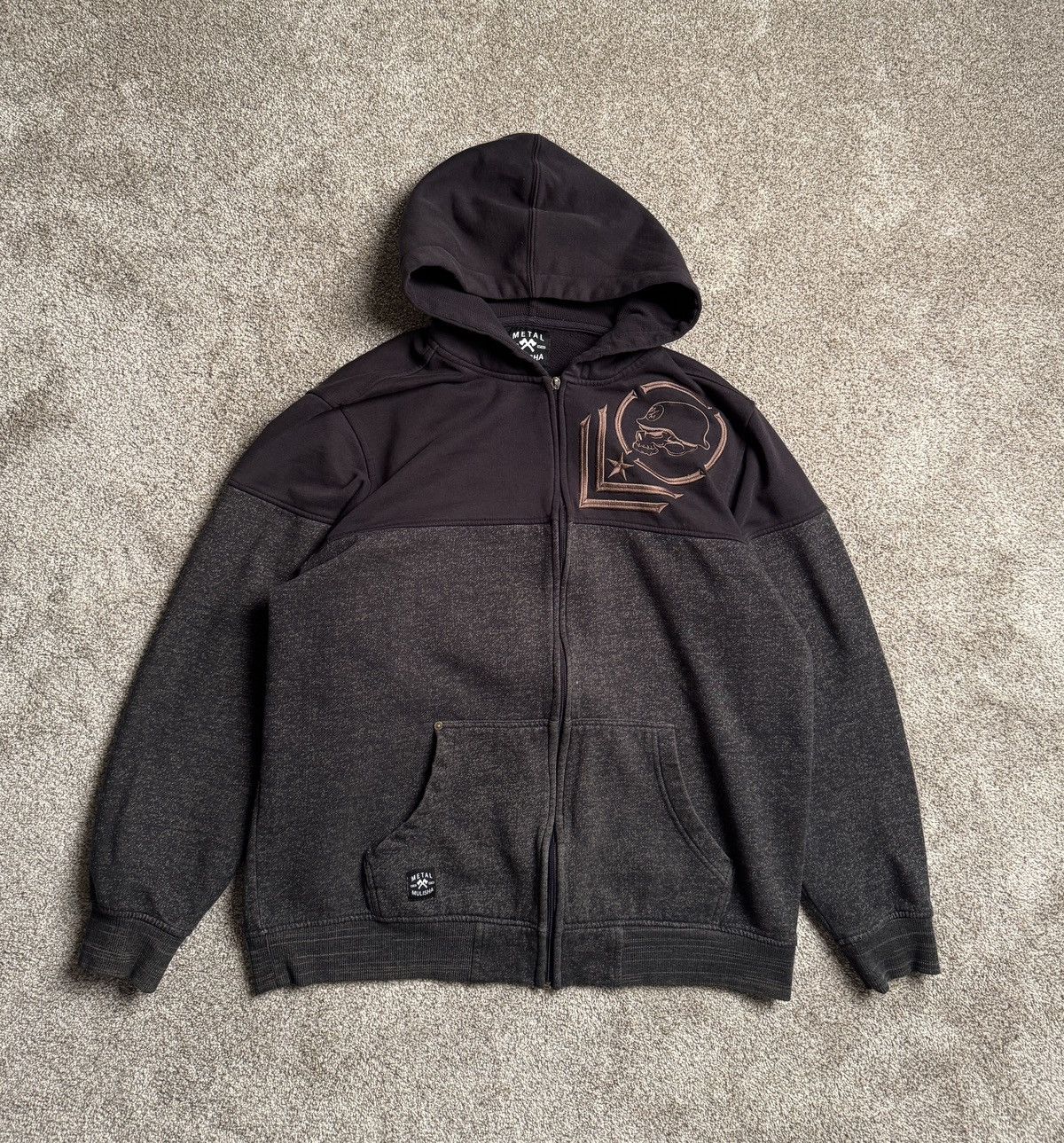 Metal Mulisha METAL MULISHA COULOUR BLOCK ZIP UP HOODIE Size US L / EU 52-54 / 3 - 1 Thumbnail