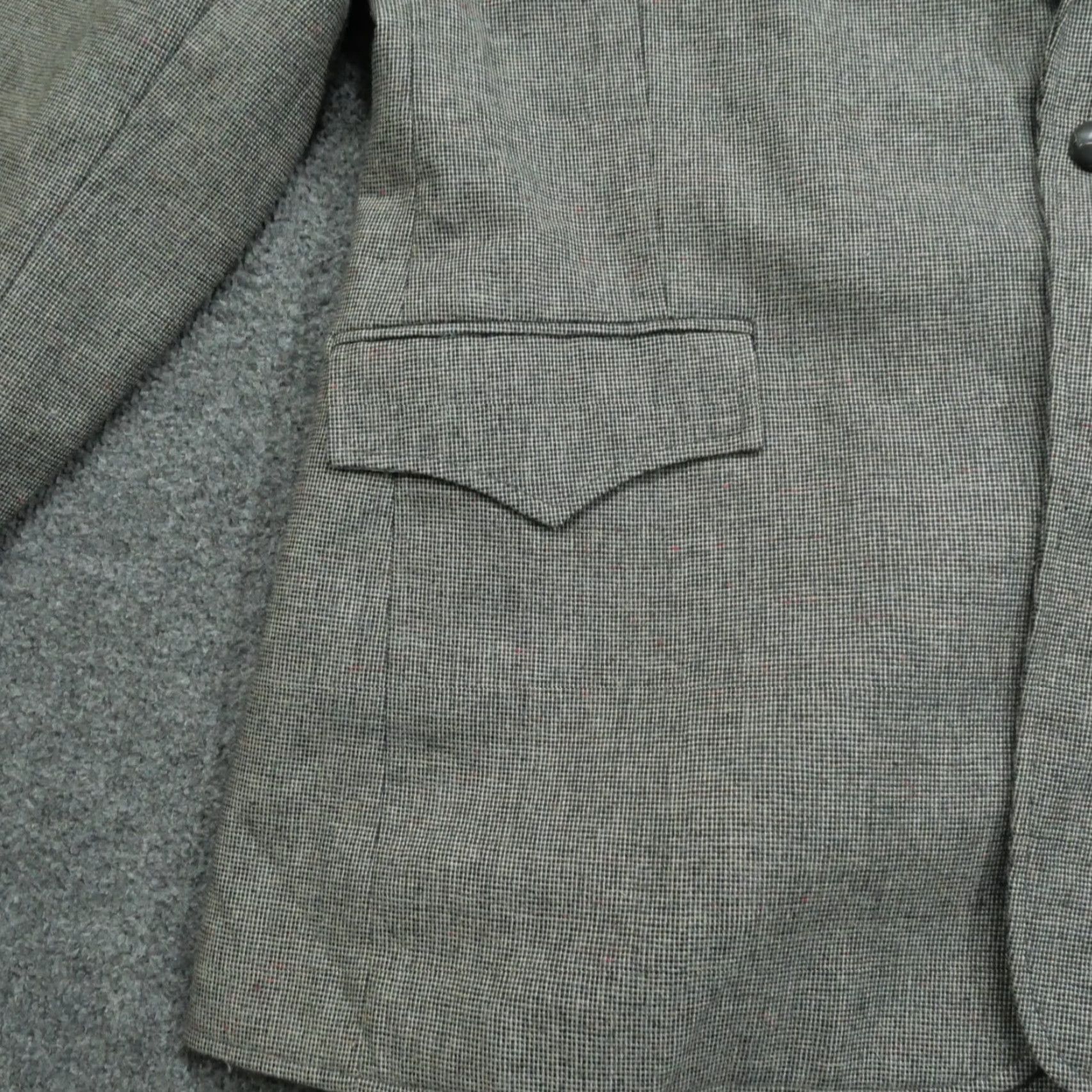 Vintage VINTAGE Pioneer Wear Jacket Blazer 44L 44 Long Grey Wool Blend Mens Size 44R - 6 Thumbnail