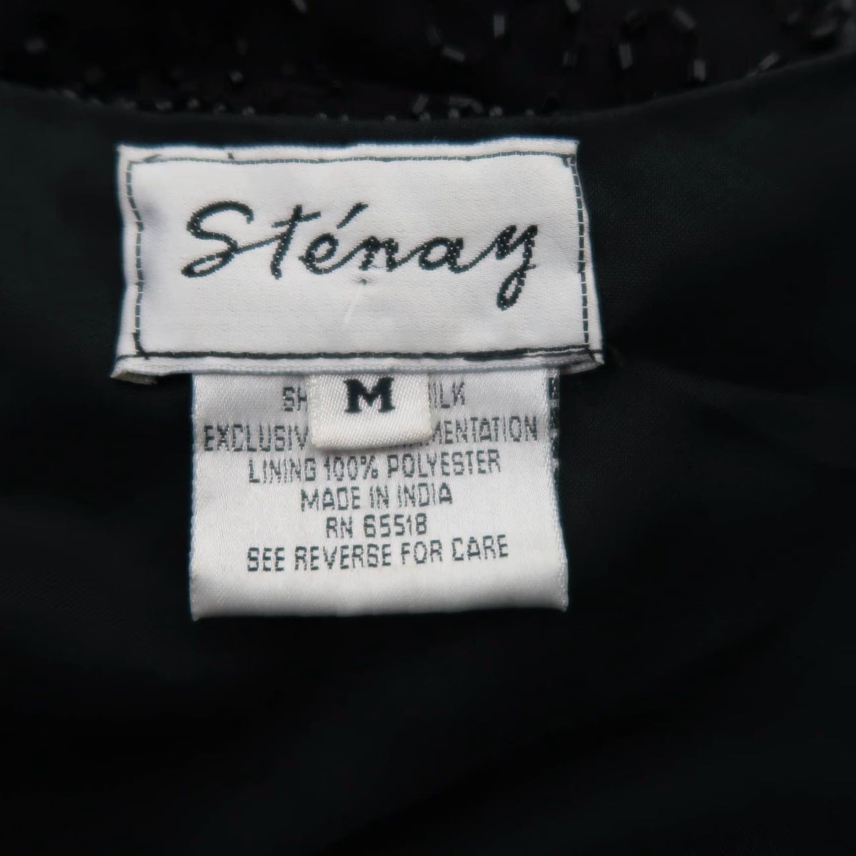 Vintage VINTAGE Stenay black silk beaded jacket NWT Size Medium 90s Size M / US 6-8 / IT 42-44 - 5 Thumbnail