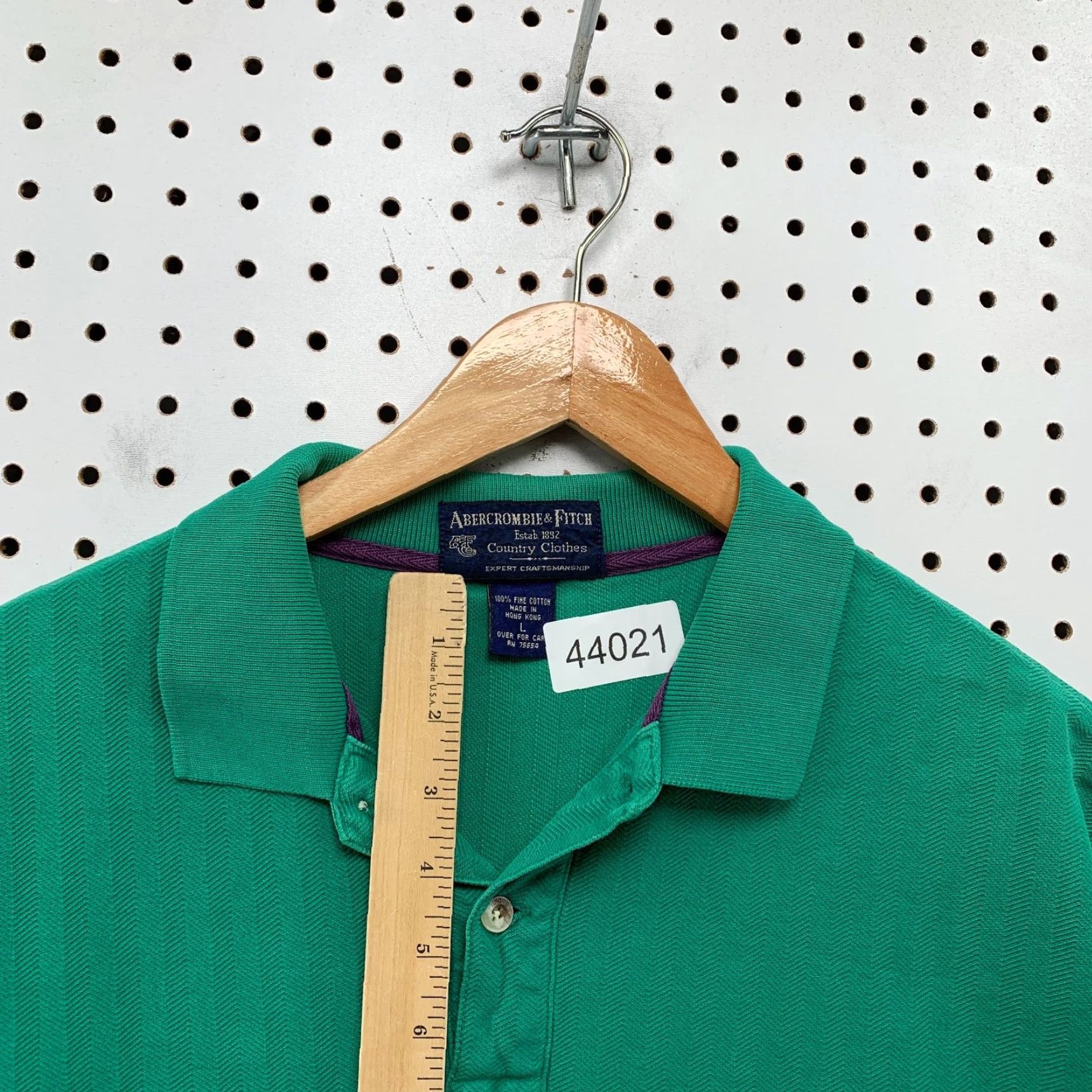 Abercrombie & Fitch VINTAGE Abercrombie & Fitch Polo Shirt Mens L Green Short Sleeve Button Collared Knit Casual 90s Event Logo Mens Size US L / EU 52-54 / 3 - 5 Thumbnail