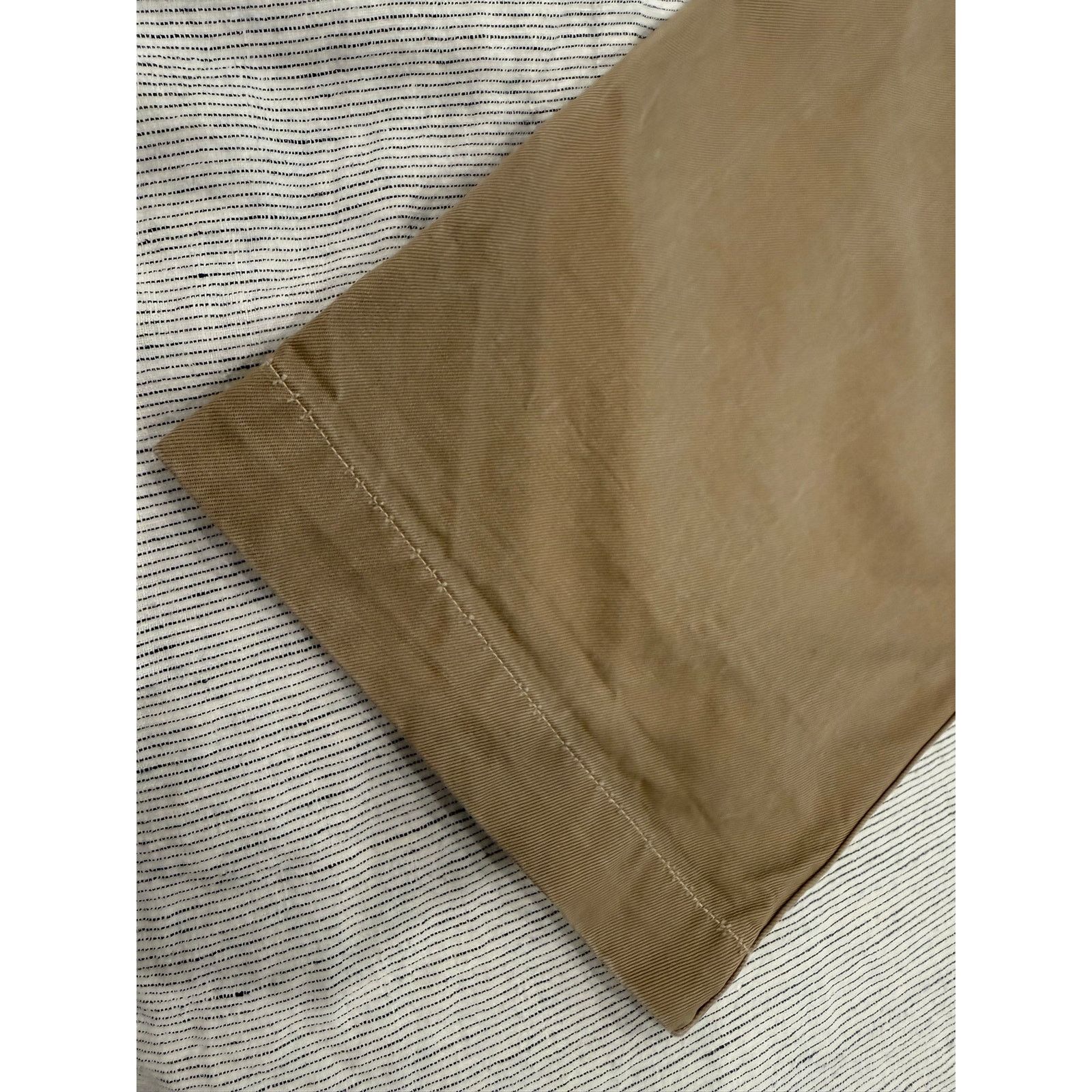 Comoli COMOLI Belted Chino Pants Size 1 Khaki Cotton Twill Size US 31 - 10 Thumbnail