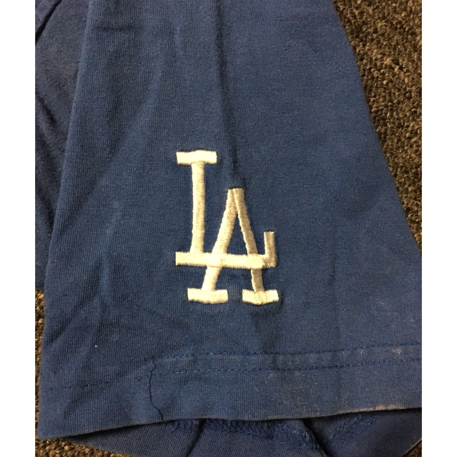 Thrasher VINTAGE LA Dodgers Shirt XL Blue Thrashed 90s Distressed Paint Size US XL / EU 56 / 4 - 6 Thumbnail