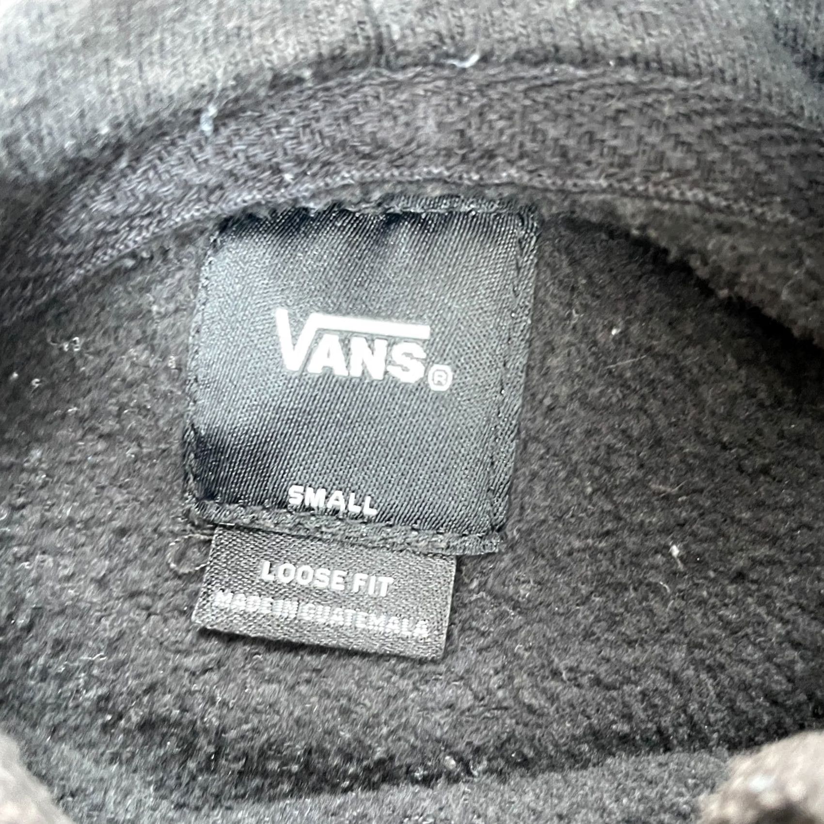 Vans Vans Hoodie Mens Small Black Bummer Graphic Print Lined Fleece Crew Neck Pullover Sweatshirt Easy Fit Logo Casual Warm Winter Fall Outdoors Mens Size US S / EU 44-46 / 1 - 3 Thumbnail