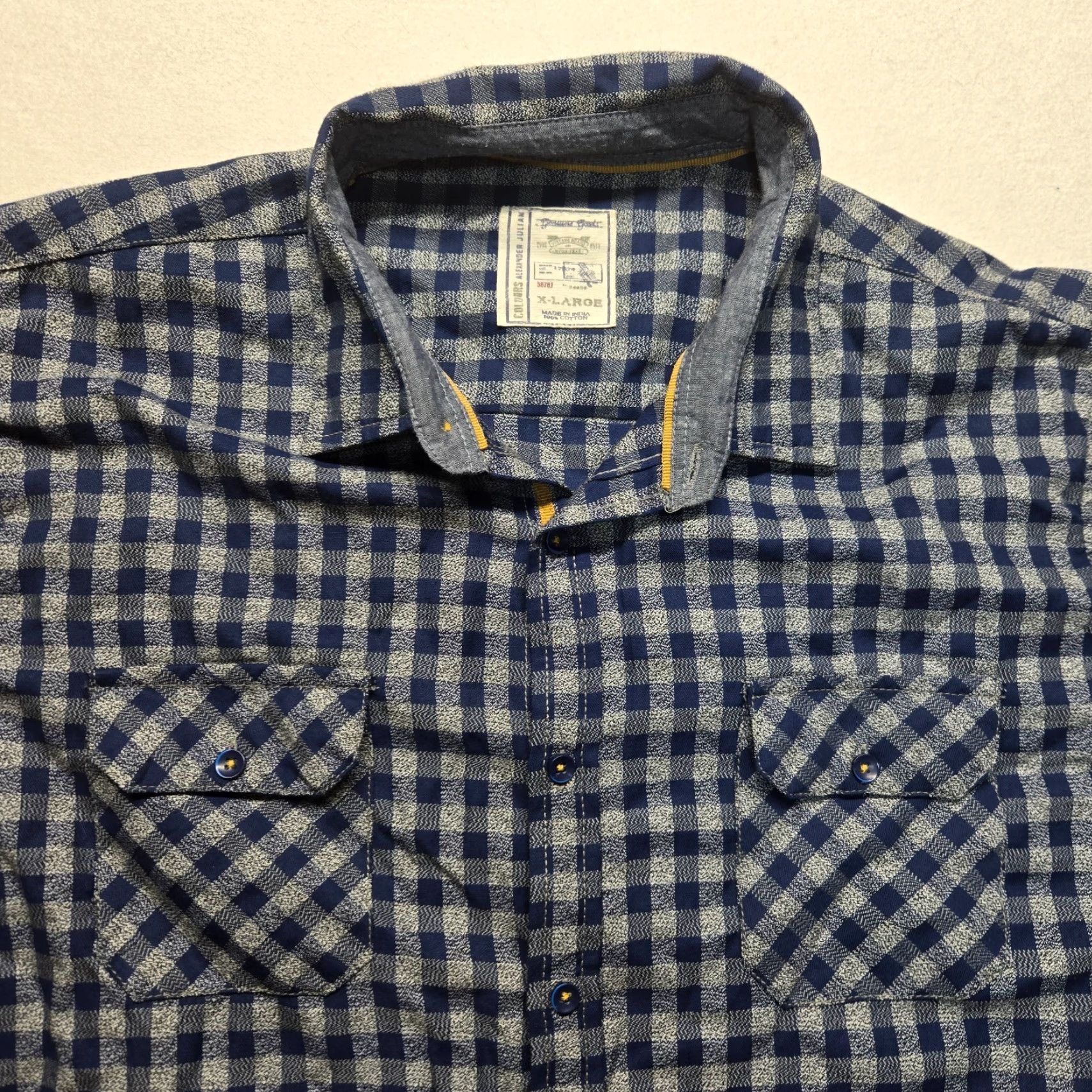 Alexander Julian VINTAGE Alexander Julian Shirt Men XL Multicoloured Check Button-Up Long Sleeve Size US XL / EU 56 / 4 - 2 Thumbnail