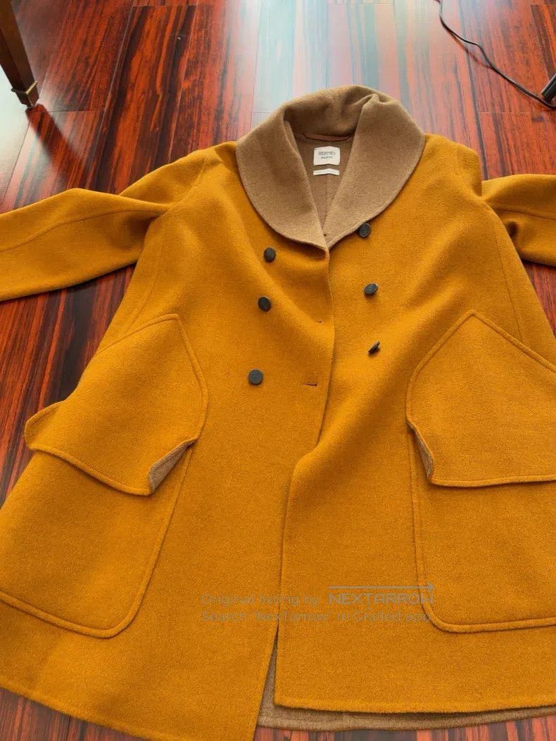 Hermes Hermes Cashmere coat Size XXS / US 00 / IT 34 - 1 Thumbnail
