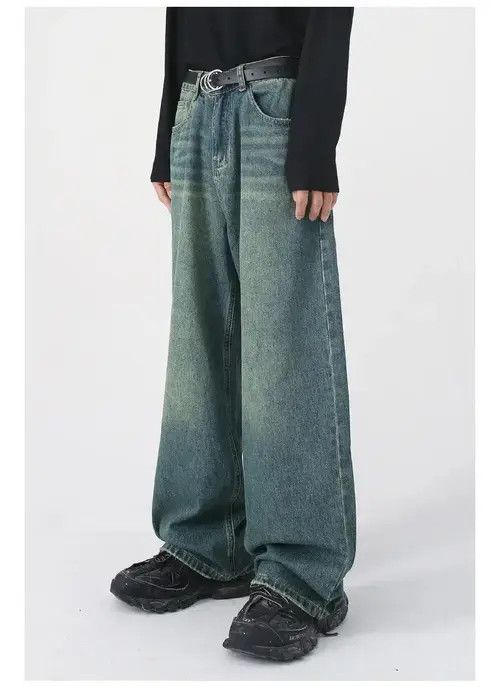 Japanese Brand Kitahara x Chi Retro washed damaged baggy jeans y2k hip hop Size US 32 / EU 48 - 2 Thumbnail