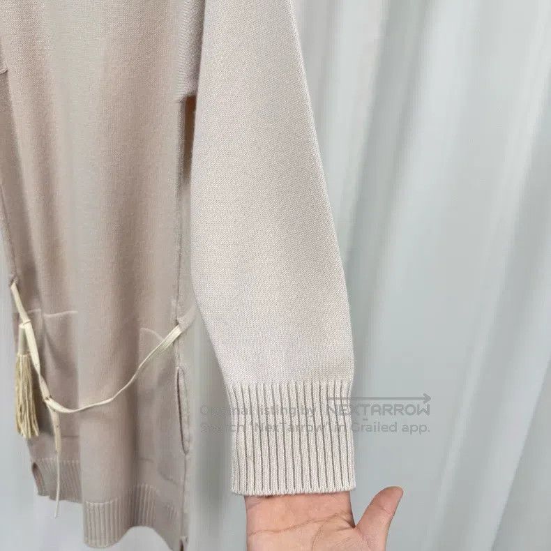 Hermes Hermes Fringe belt cashmere knitted dress Size XS / US 0-2 / IT 36-38 - 4 Thumbnail