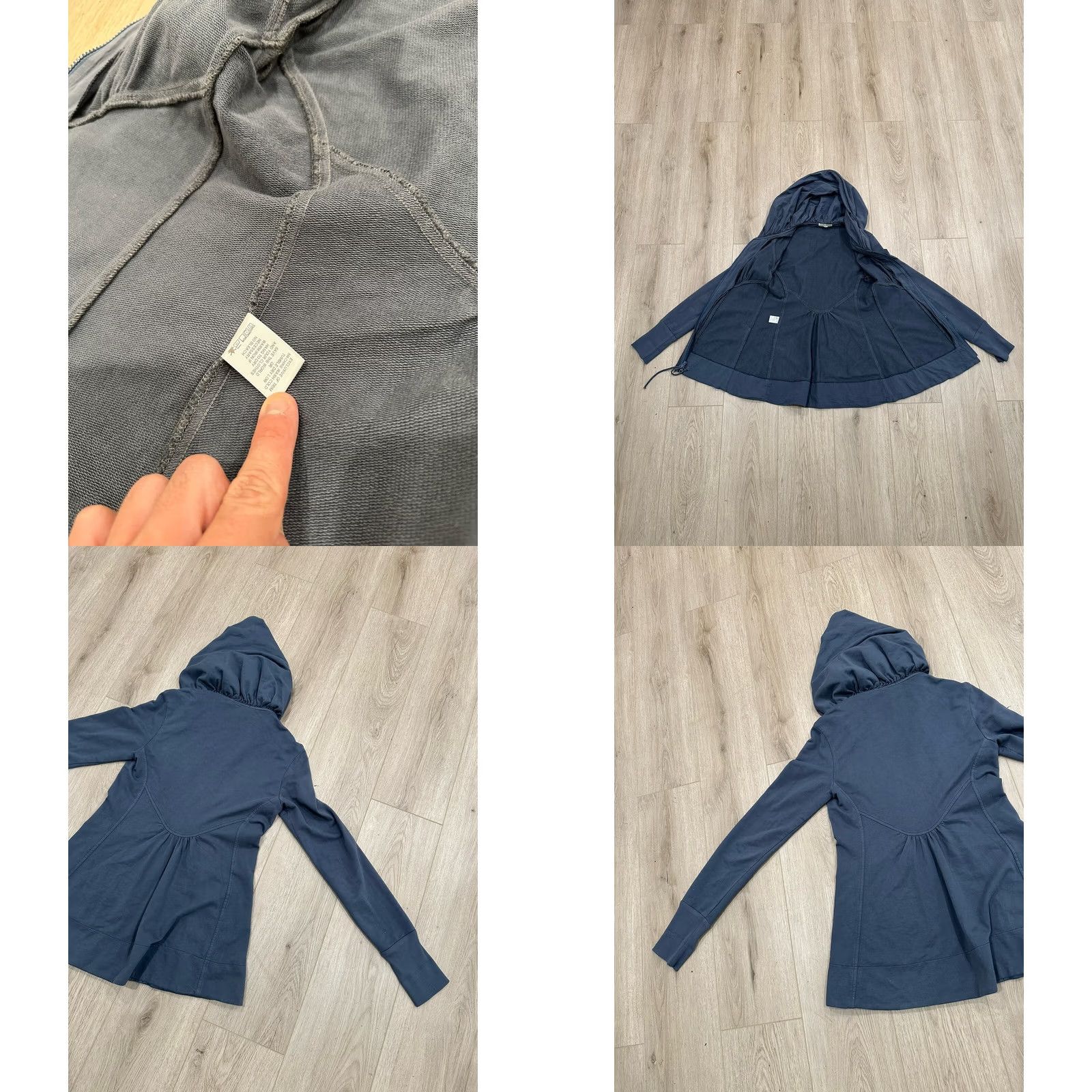 Vintage VINTAGE Prairie Underground Cloak Hoodie Jacket Blue Size S Long Sleeve Casual Size S / US 4 / IT 40 - 8 Thumbnail