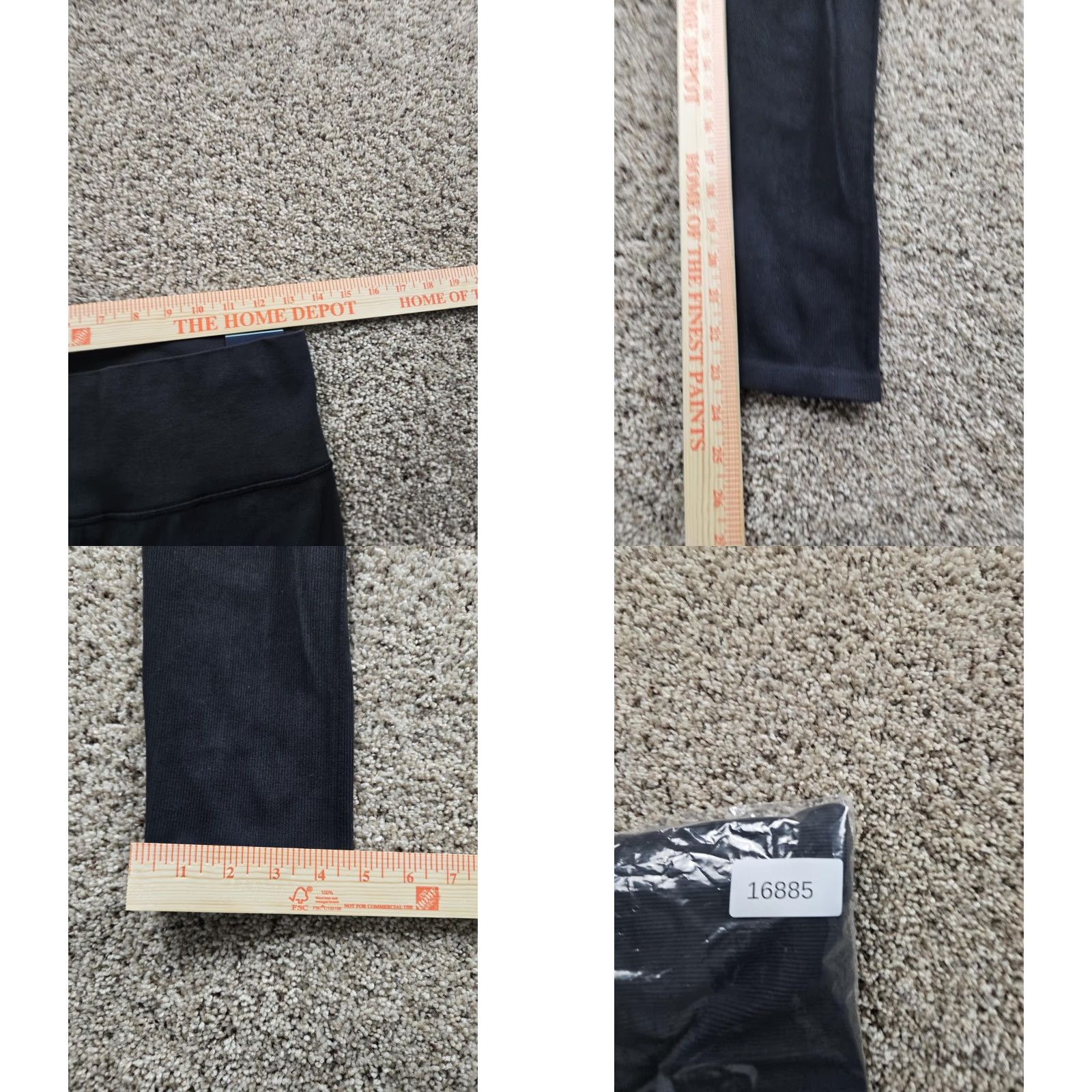 Vintage DSG Momentum Seamless Leggings Womens Large Black High Rise 7/8 Tight Athletic Size 36" / US 14 / IT 50 - 8 Thumbnail