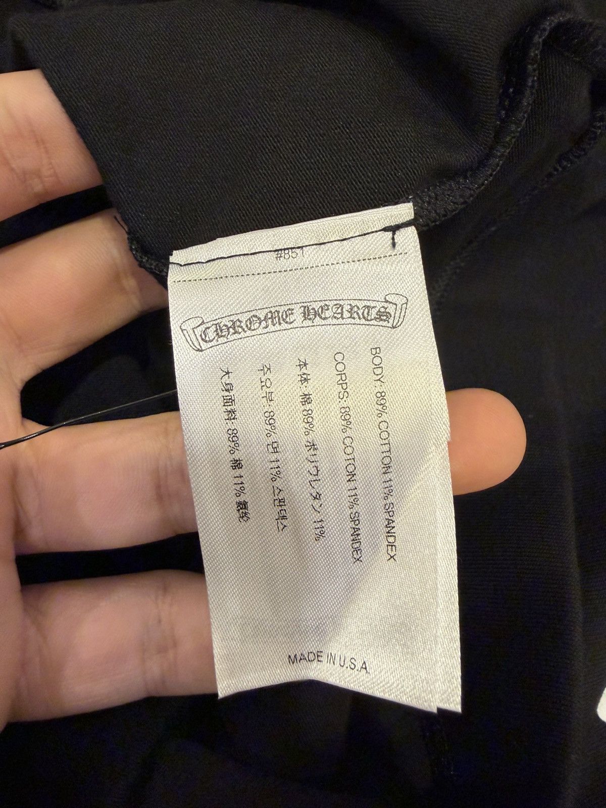 Chrome Hearts Chrome Hearts WMN Scroll Script Logo Leggings - Black Size 28" / US 6 / IT 42 - 3 Thumbnail