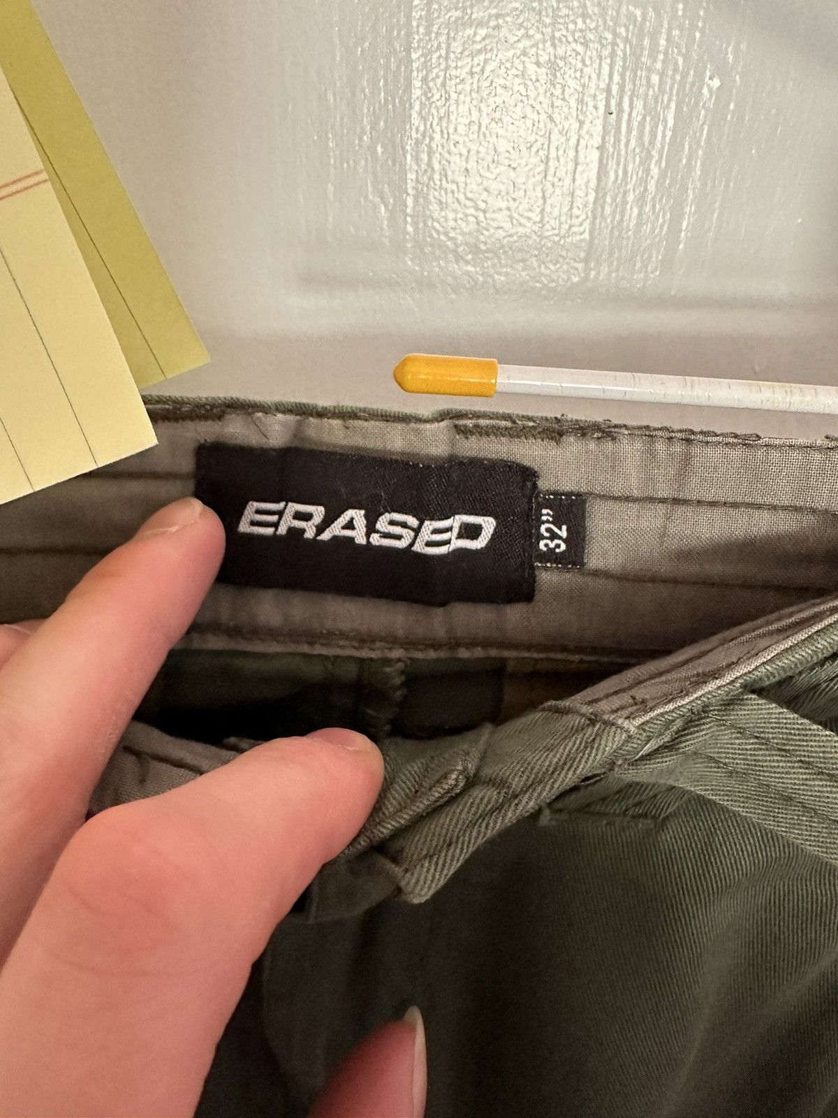 Erased Project Erased Project - Cargo Pants Version 1- Military Green - 32 Size US 32 / EU 48 - 3 Thumbnail