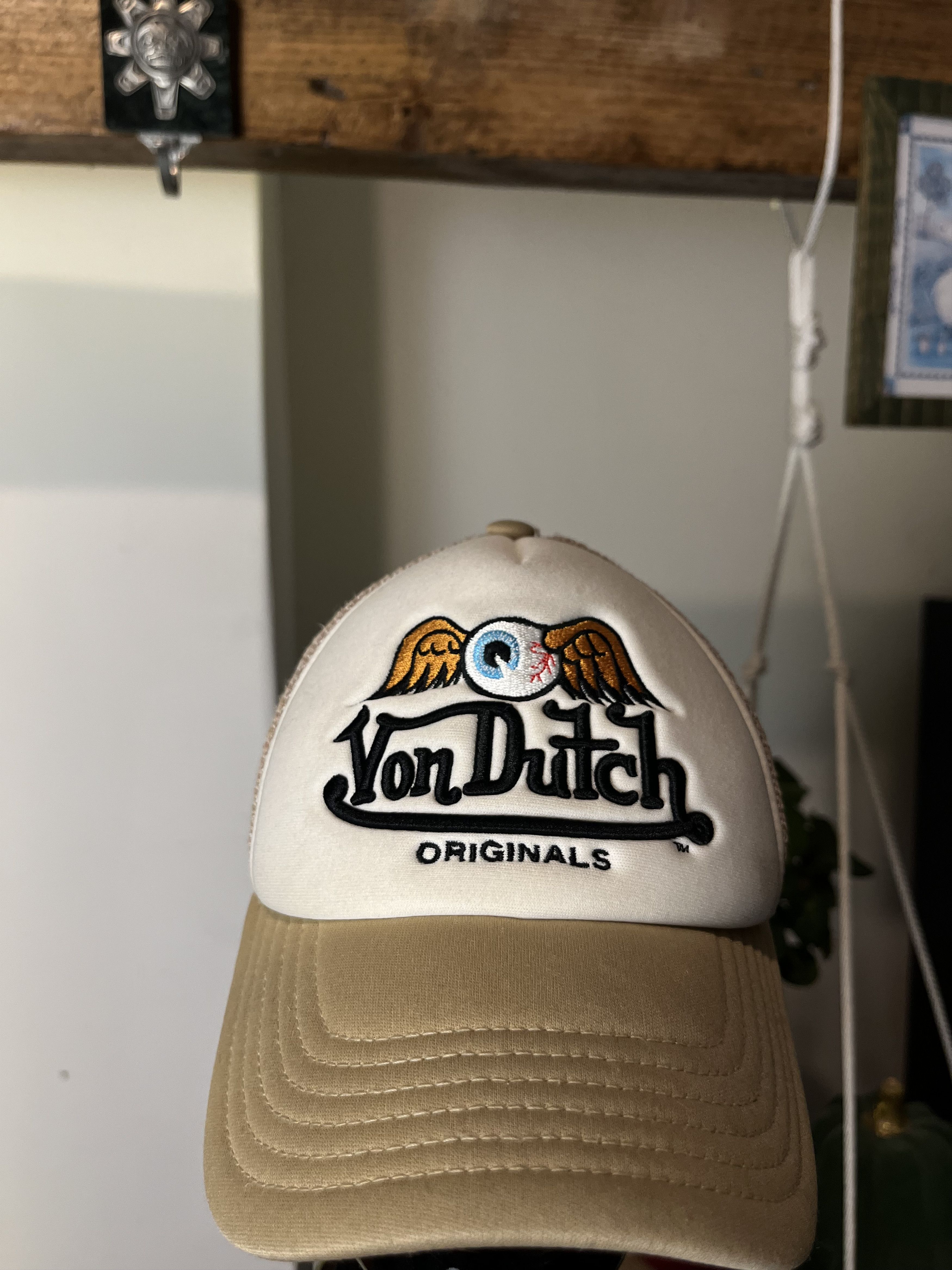 Vintage × Von Dutch Von Dutch Flying Eyeball Trucker Hat y2k Ed Hardy Drip Size ONE SIZE - 2 Thumbnail
