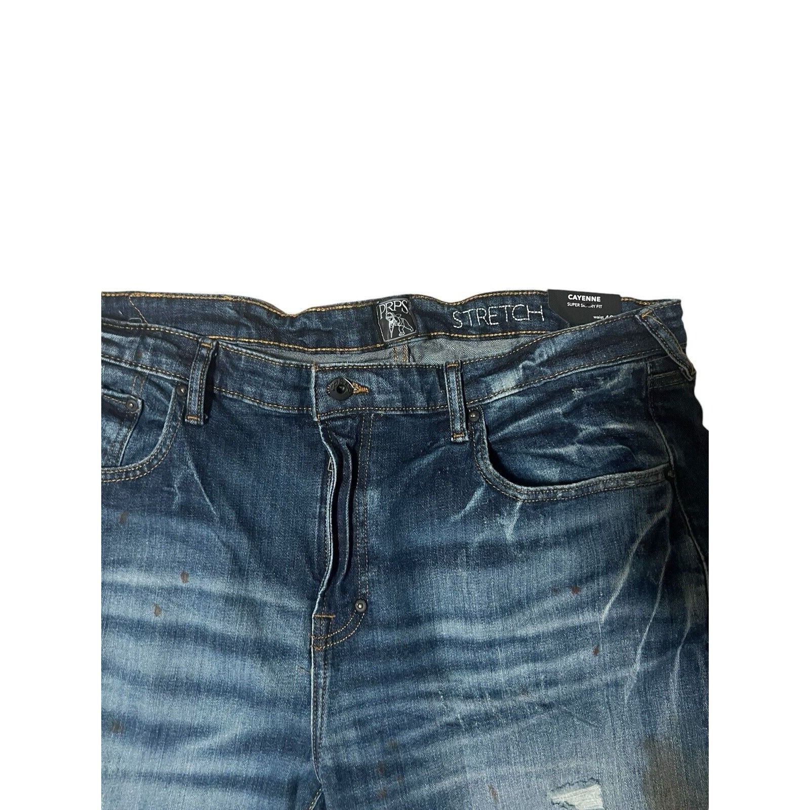 Prps PRPS Cayenne Super Skinny Mens Jeans Blue $228 Size 40/32 Size US 40 / EU 56 - 4 Thumbnail