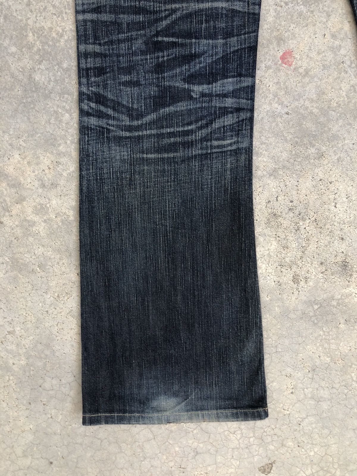 If Six Was Nine Japanese Edwin 503 Blue Trip Flared Jeans Distressed Jeans Size US 32 / EU 48 - 11 Thumbnail