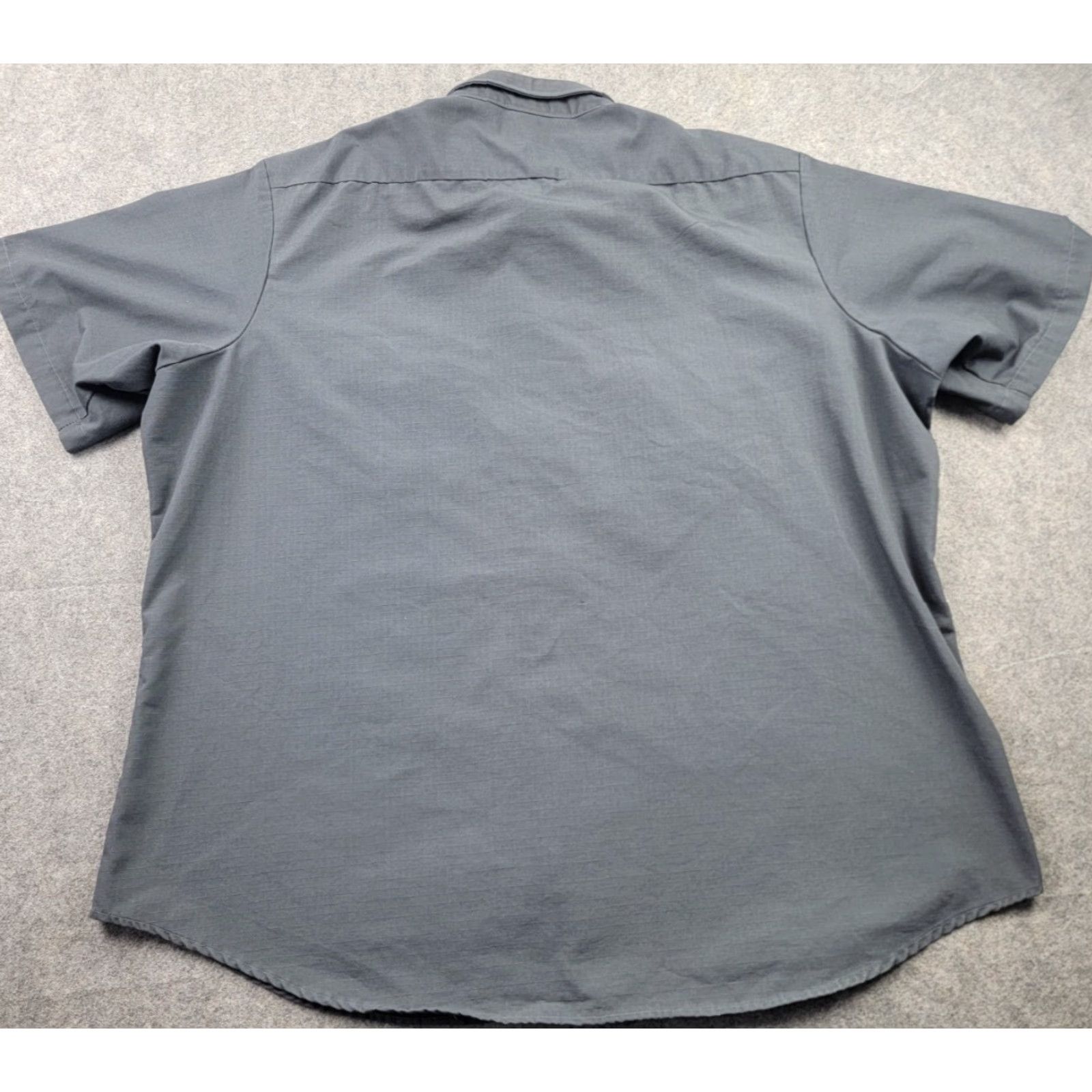 Propper Proper Shirt Men 2XL Gray Ripstop Short Sleeve Button Down Shirt Size US XXL / EU 58 / 5 - 7 Thumbnail