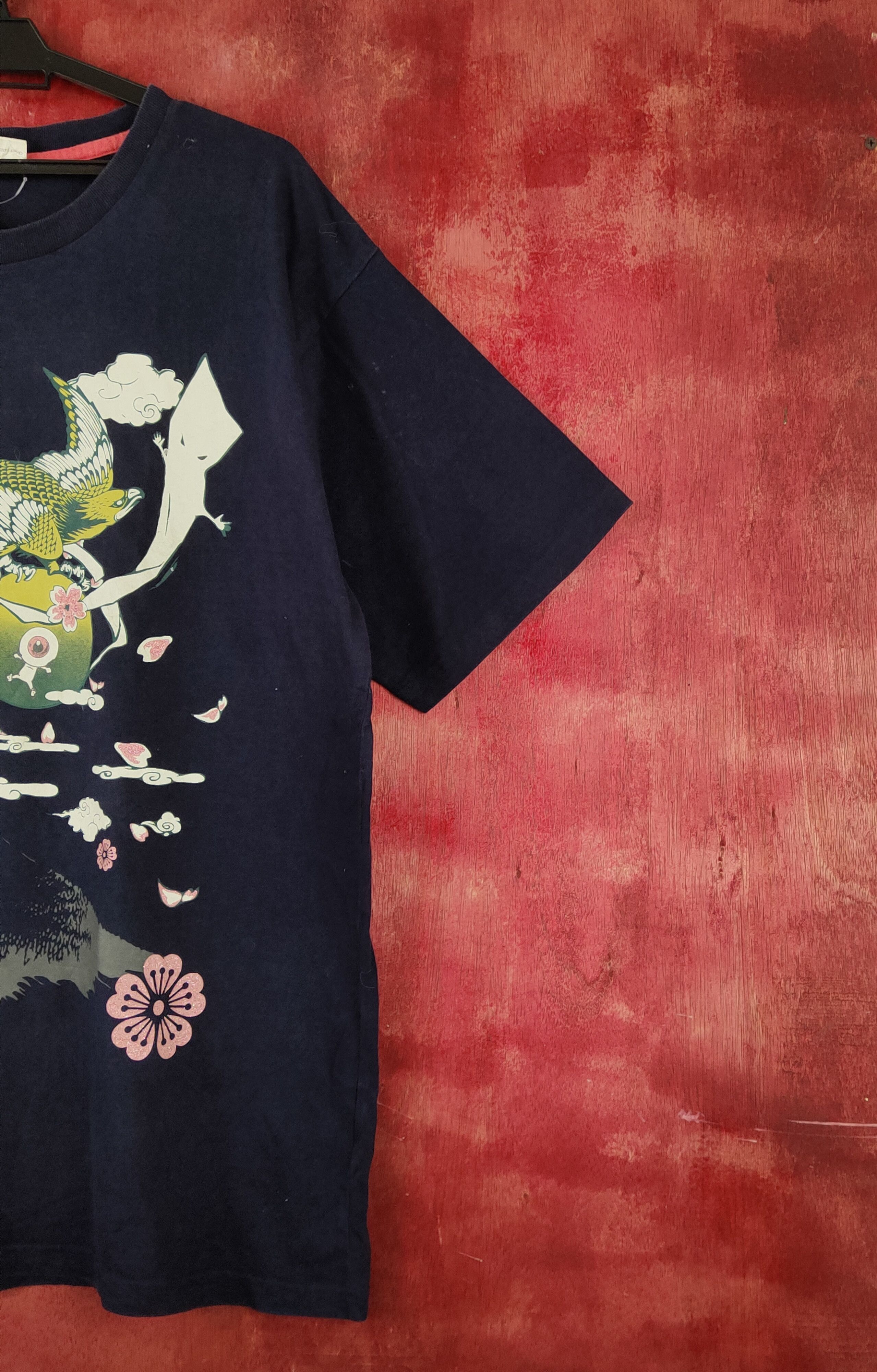 Edition Japan × Japanese Brand × Vintage Japan art Dark Blue Short Sleeve T-shirts #S2304 Size US XL / EU 56 / 4 - 5 Thumbnail