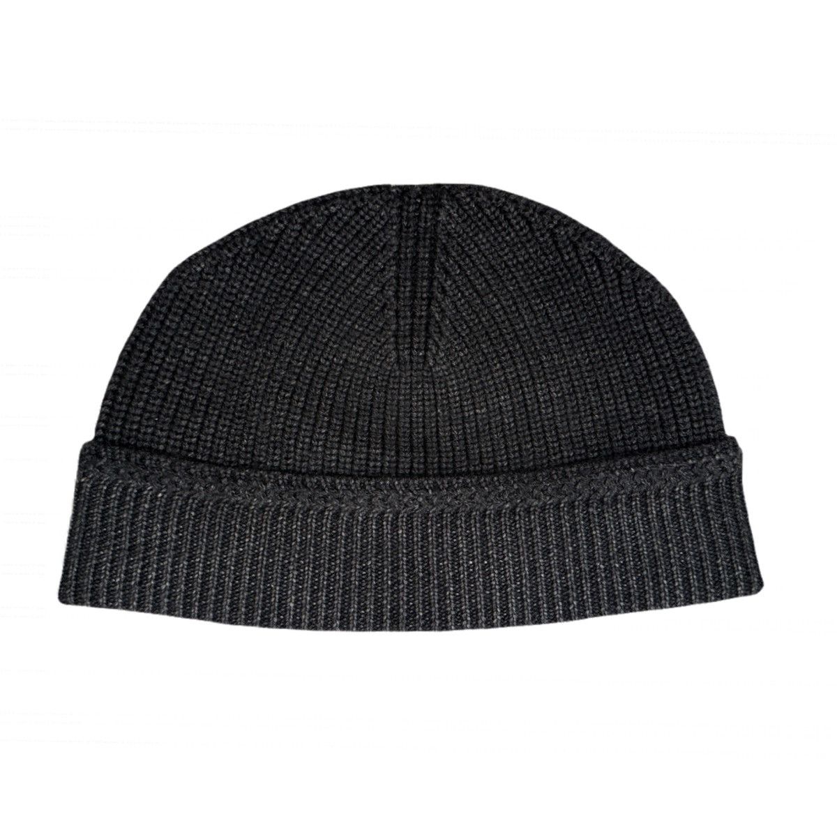 RRL Ralph Lauren Double RL Beanie 100% Merino Wool Black/Gray Size ONE SIZE - 3 Thumbnail