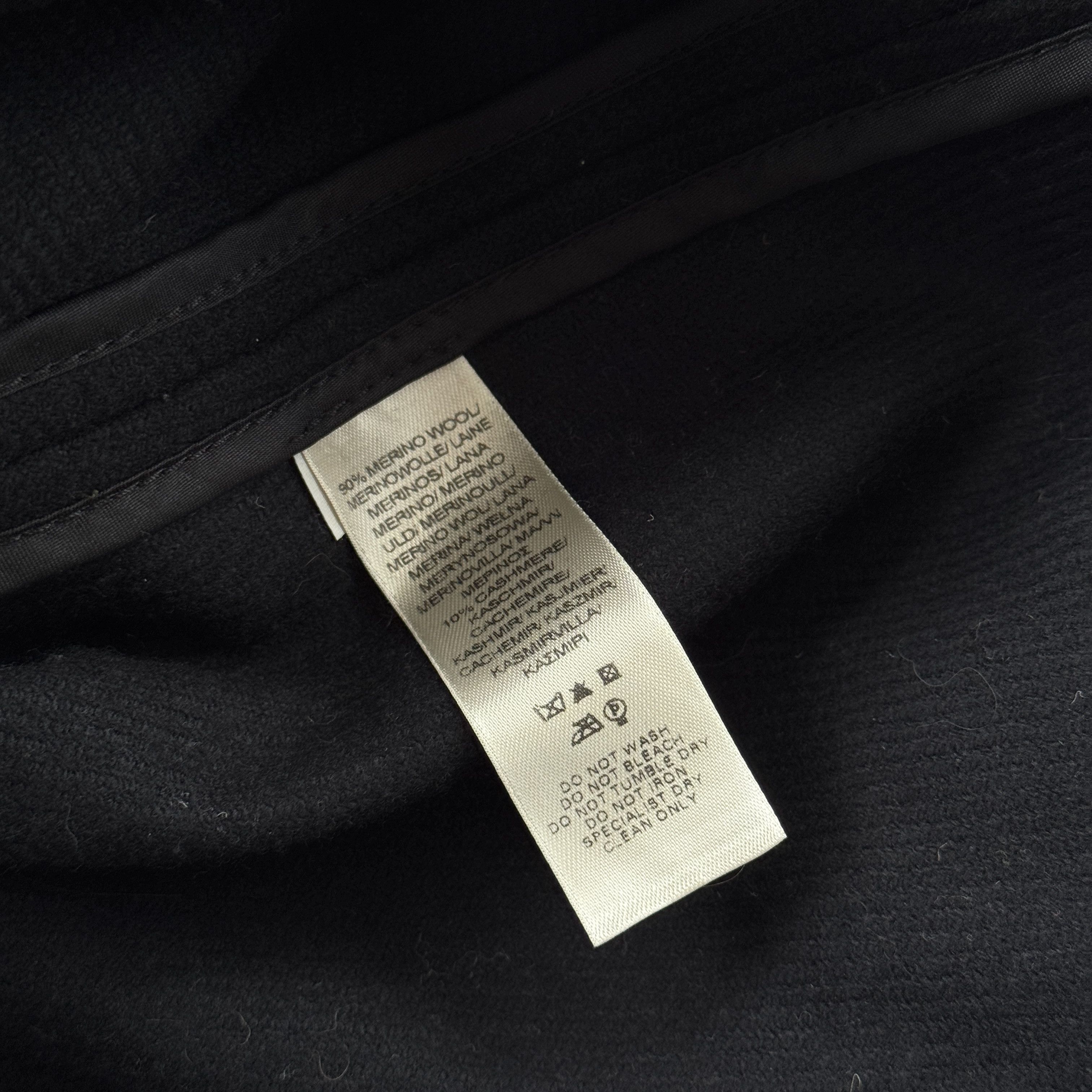 Burberry Burberry Merino Wool Cashmere Blend Mini Skirt Black Size 29" - 5 Thumbnail
