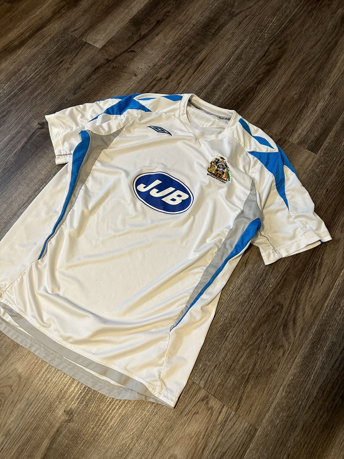 Umbro Wigan Athletic Home football shirt 2007 - 2008 Size US XL / EU 56 / 4 - 3 Thumbnail