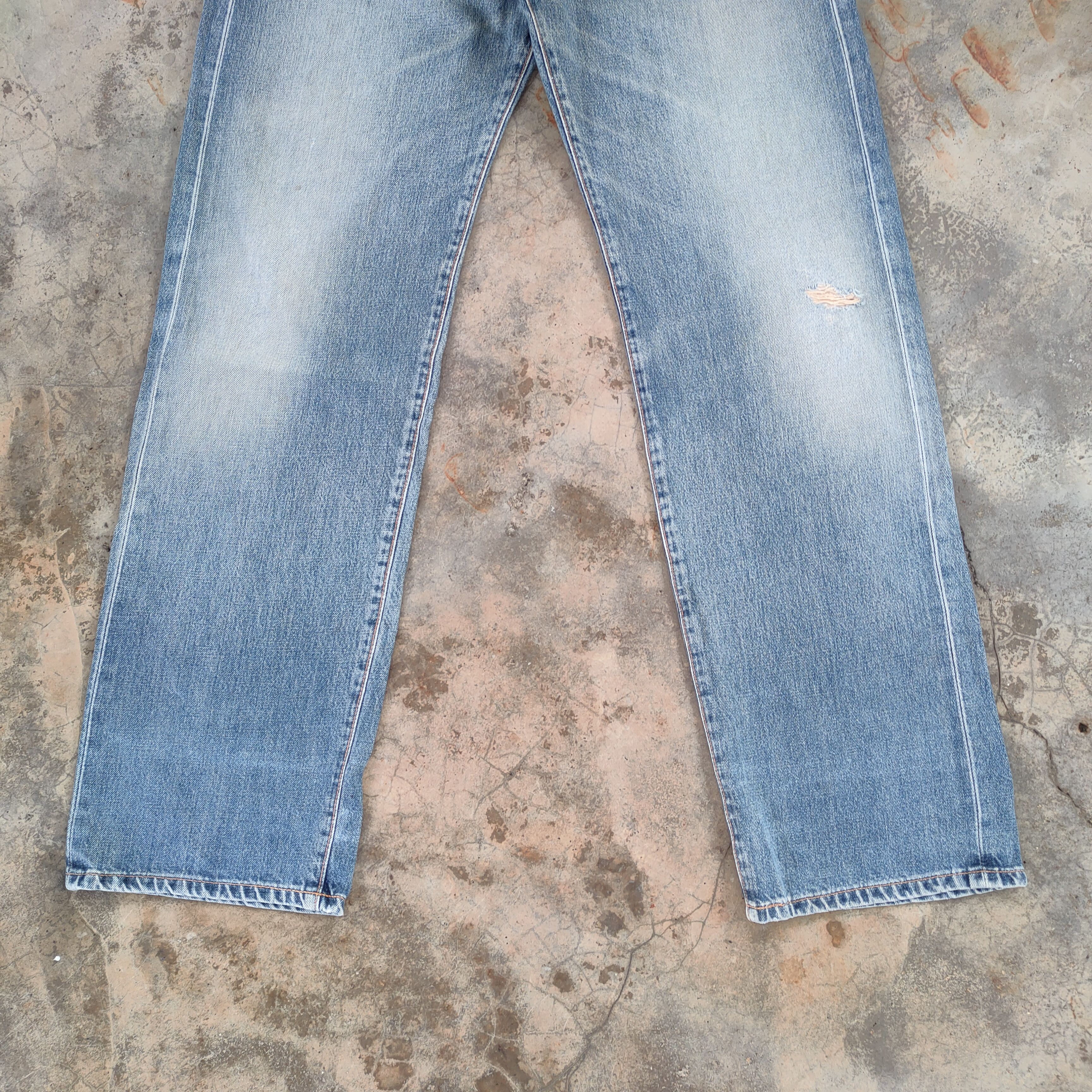 Edwin W34 VINTAGE EDWIN 505X SELVEDGE FADED DENIM PANTS Size US 34 / EU 50 - 4 Thumbnail