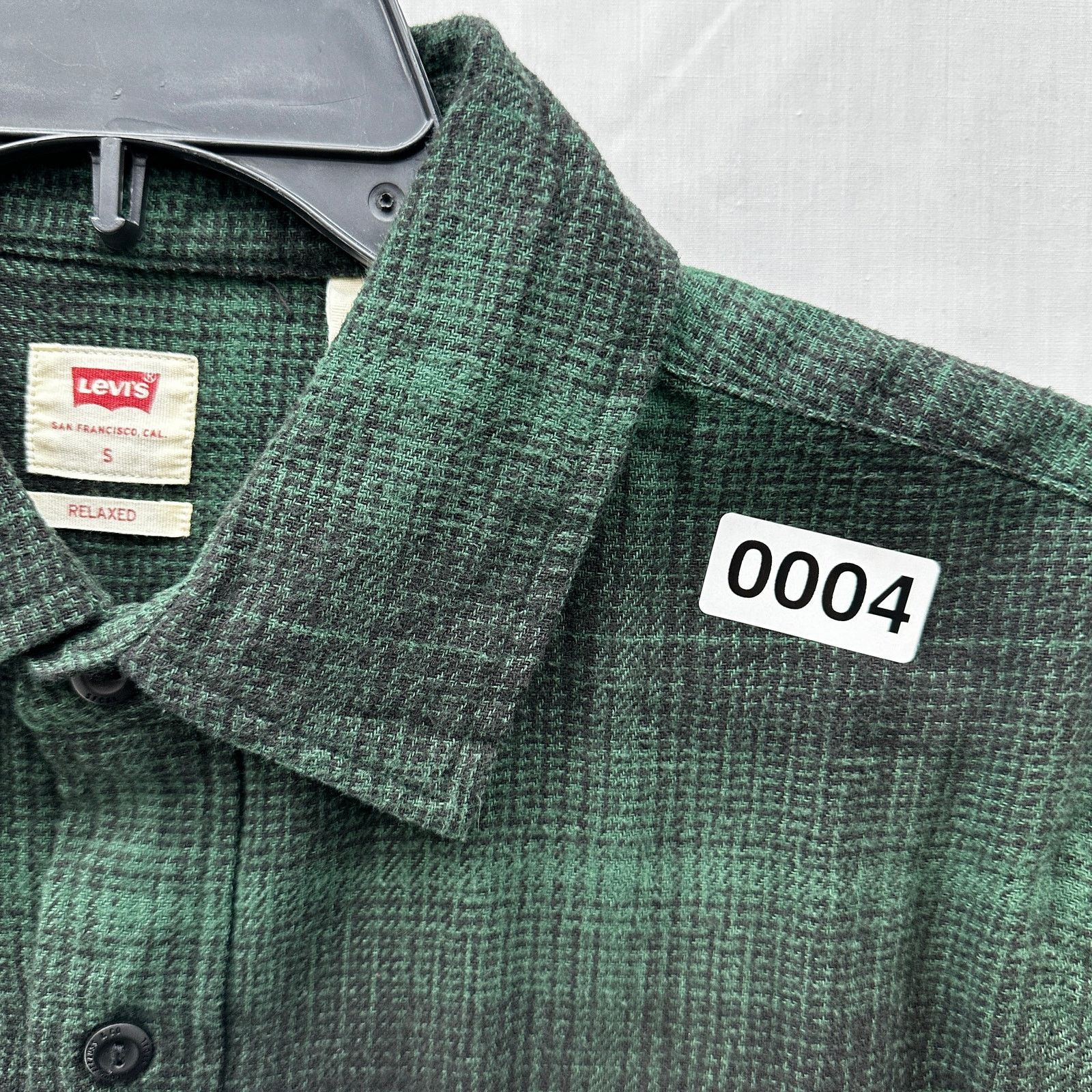 Levi's Levi's Mens Pine Green Plaid Shirt Size Small Size US S / EU 44-46 / 1 - 10 Thumbnail