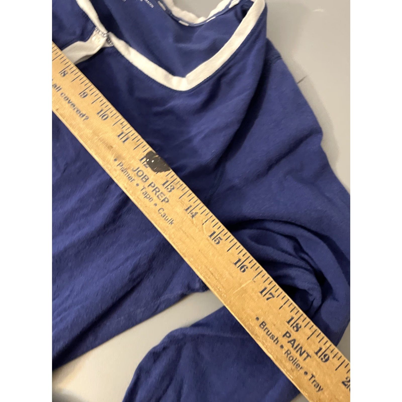 Tommy Hilfiger Tommy Hilfiger Womens Henley Long Sleeve Shirt Blue Medium Sleep Striped Casual Easy Care Size M / US 6-8 / IT 42-44 - 5 Thumbnail
