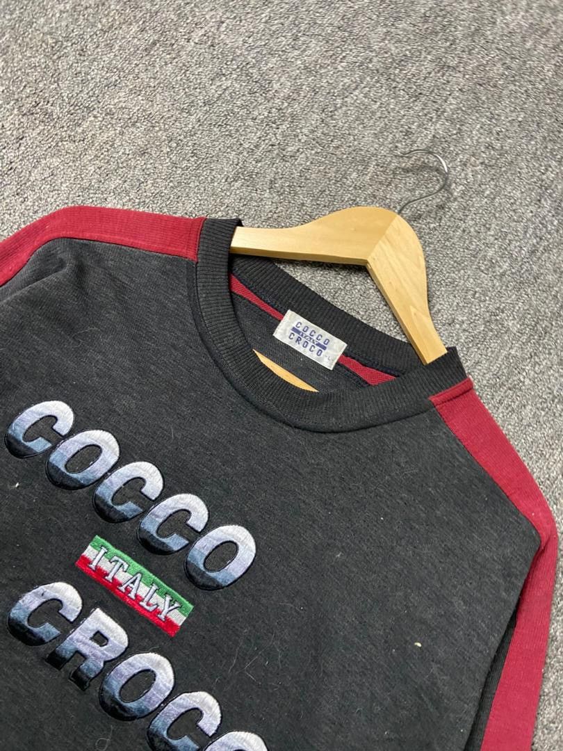 Japanese Brand Cocco & Croco Italy Crewneck Sweatshirt (187) Size US L / EU 52-54 / 3 - 7 Thumbnail