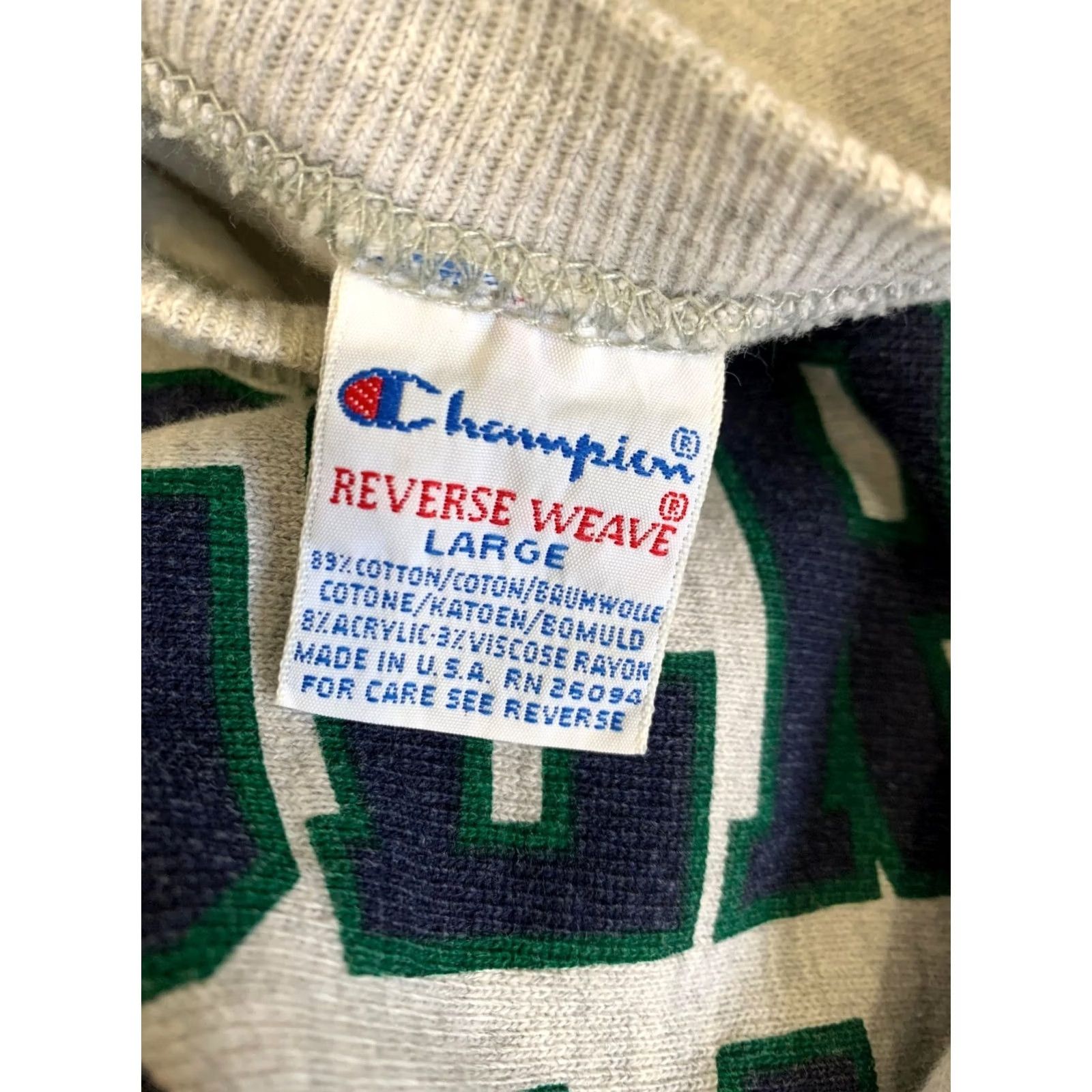 Champion VINTAGE Champion Reverse Weave Rutgers Pharmacy Sweatshirt USA Gray Large Mens Size US L / EU 52-54 / 3 - 2 Thumbnail