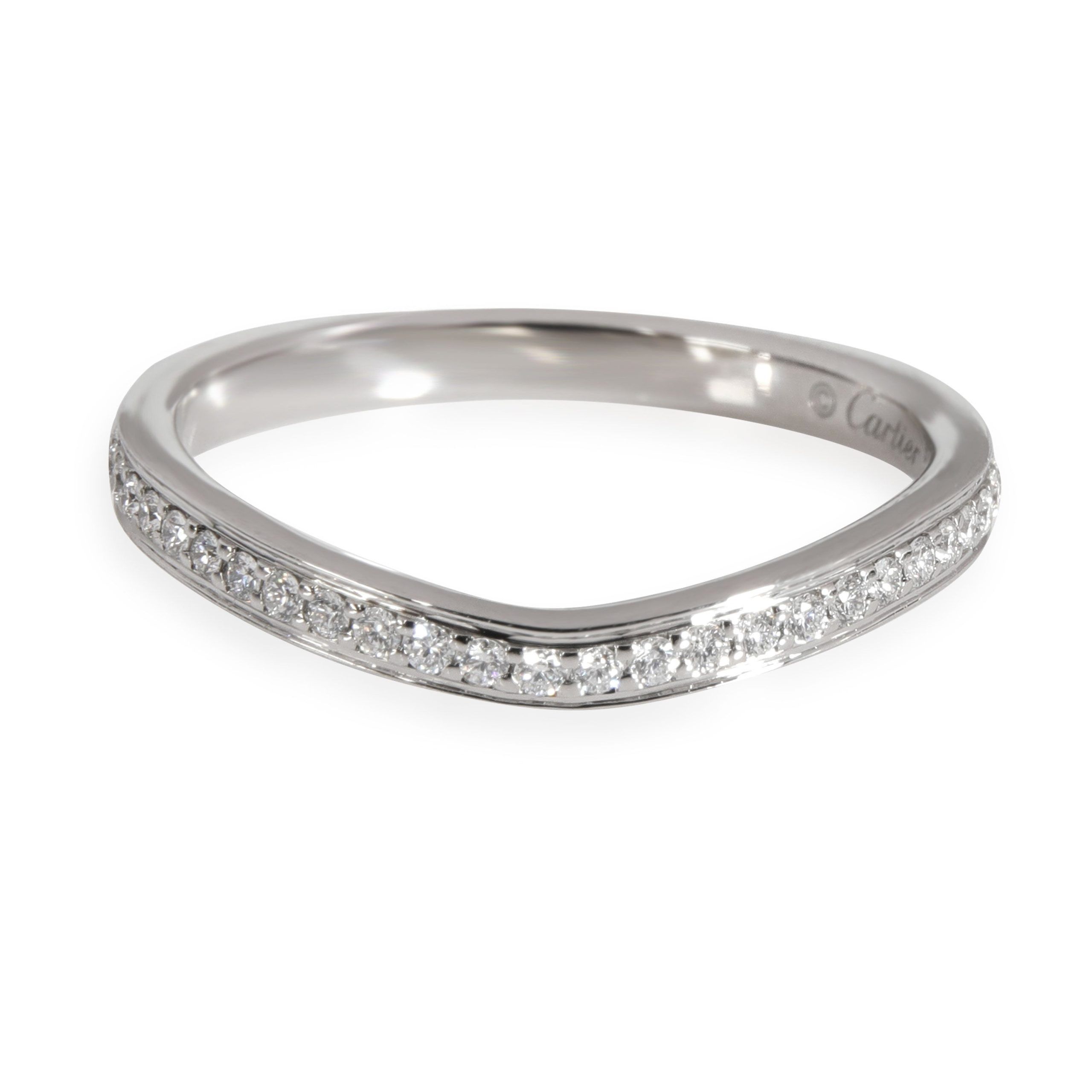 Cartier Ballerine Diamond Wedding Band in Platinum 0.09 CTW