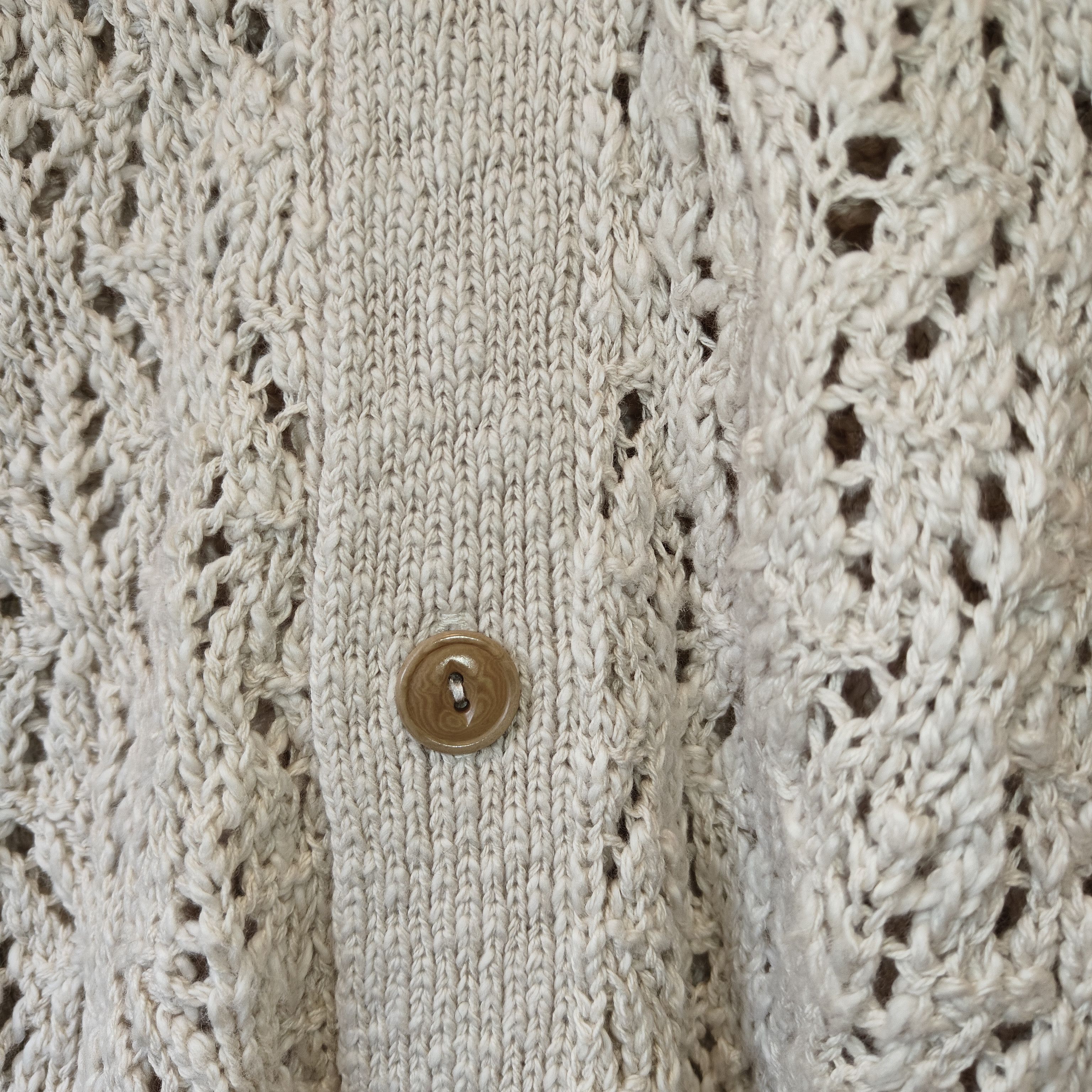 3sixteen NWT Knit ecru cardigan, crochet fits small $298 Size US M / EU 48-50 / 2 - 7 Thumbnail