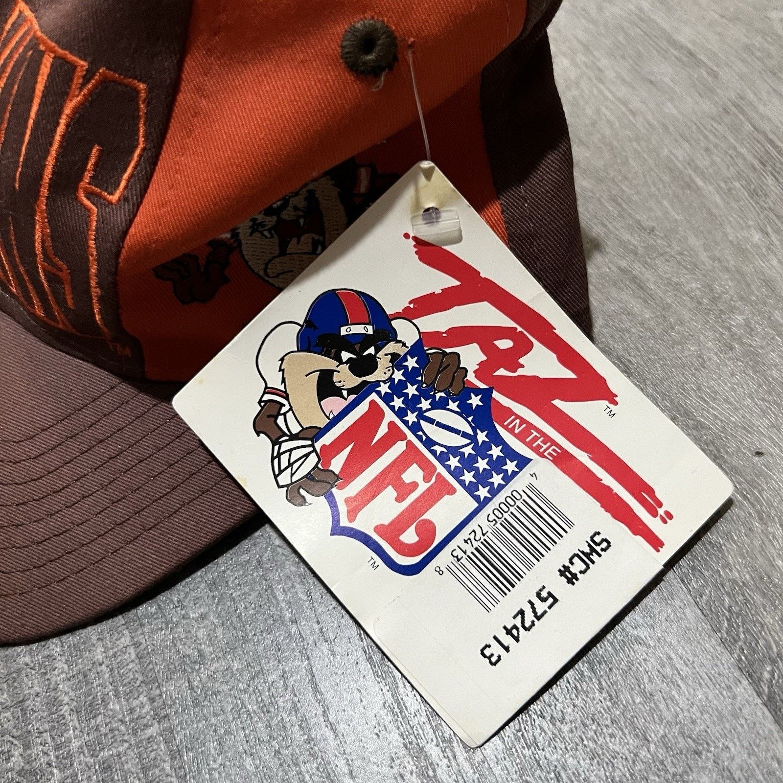 Drew Pearson VTG Cleveland Browns Drew Pearson TAZ SnapBack Hat Cap NWT Size ONE SIZE - 7 Thumbnail